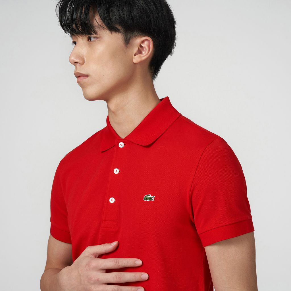Áo Polo Lacoste Nam Ôm Dáng Chất Liệu Cotton Piqué Co Giãn