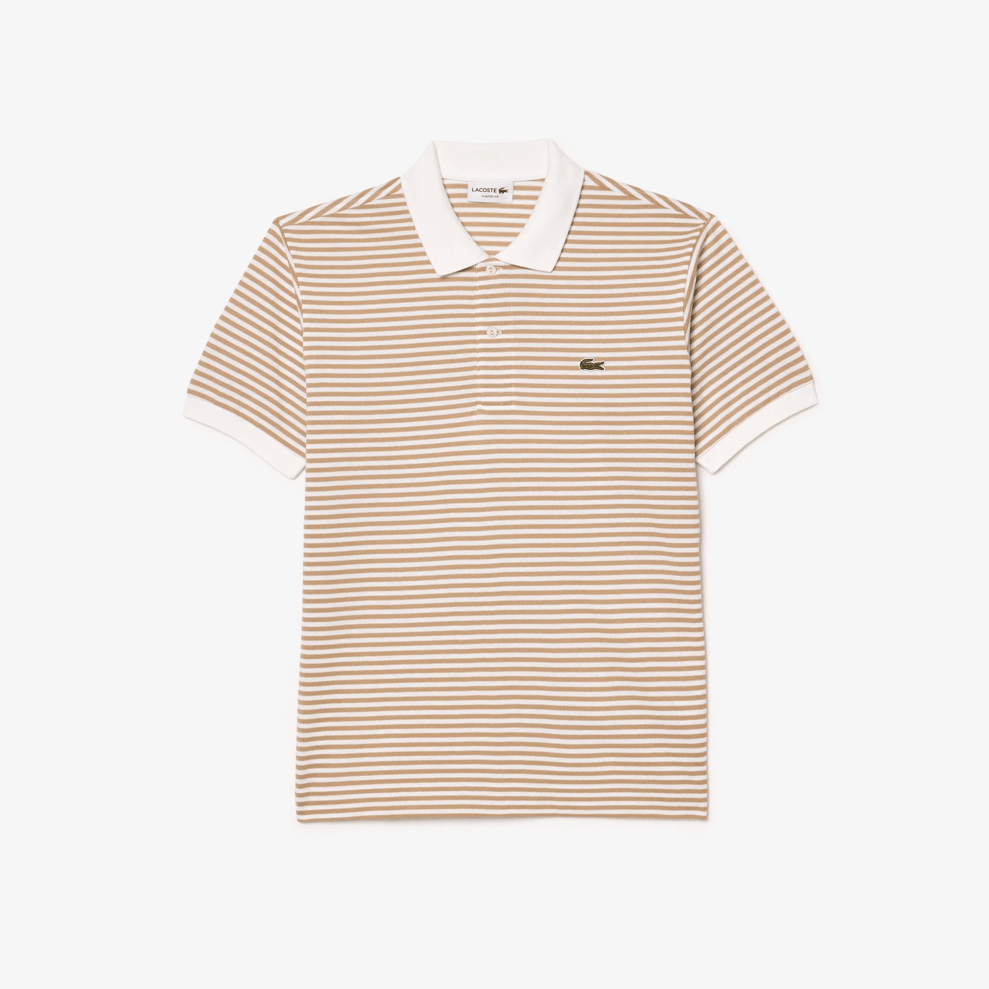 Áo Polo Lacoste Nam Original L.12.12 Sọc Chất Liệu Cotton