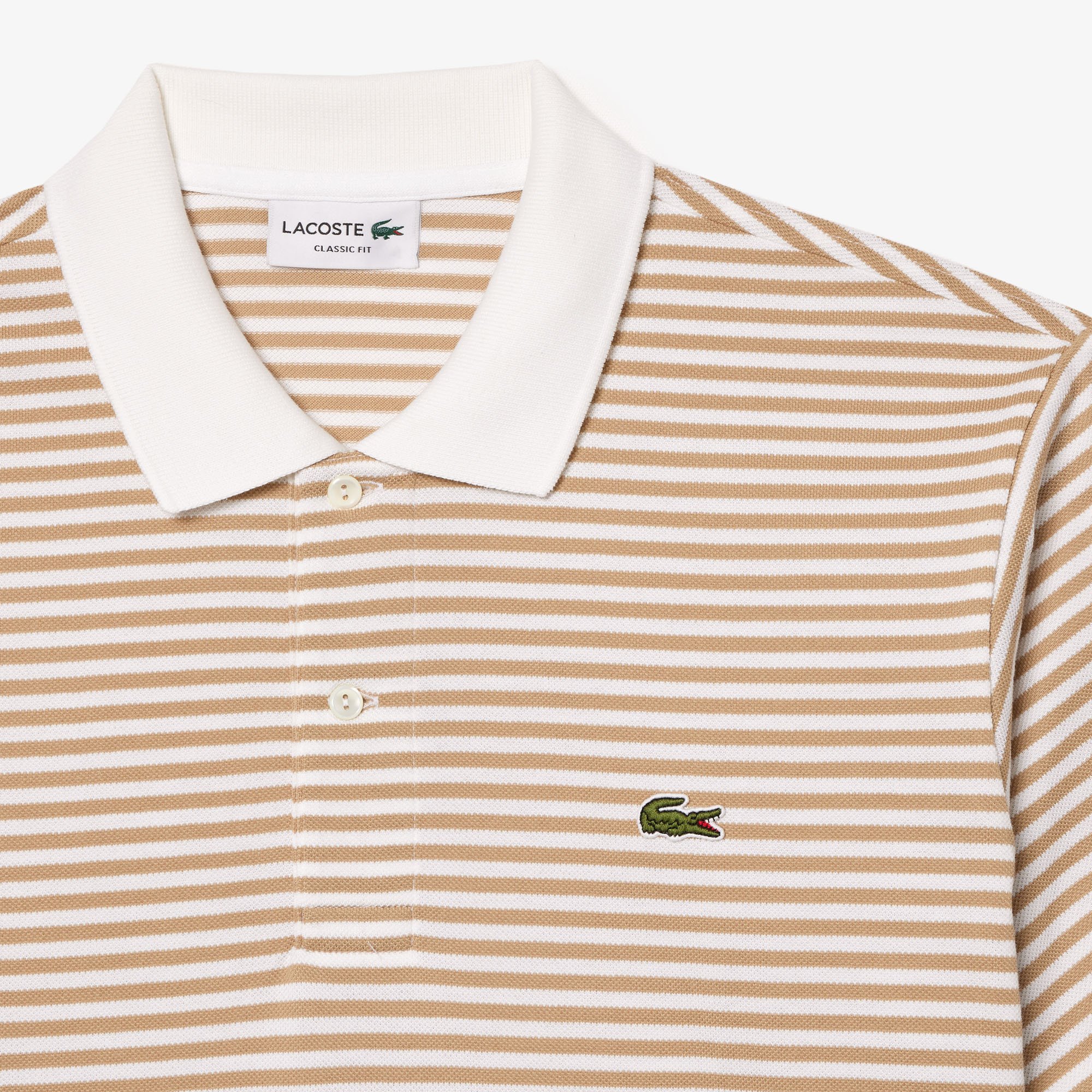 Áo Polo Lacoste Nam Original L.12.12 Sọc Chất Liệu Cotton