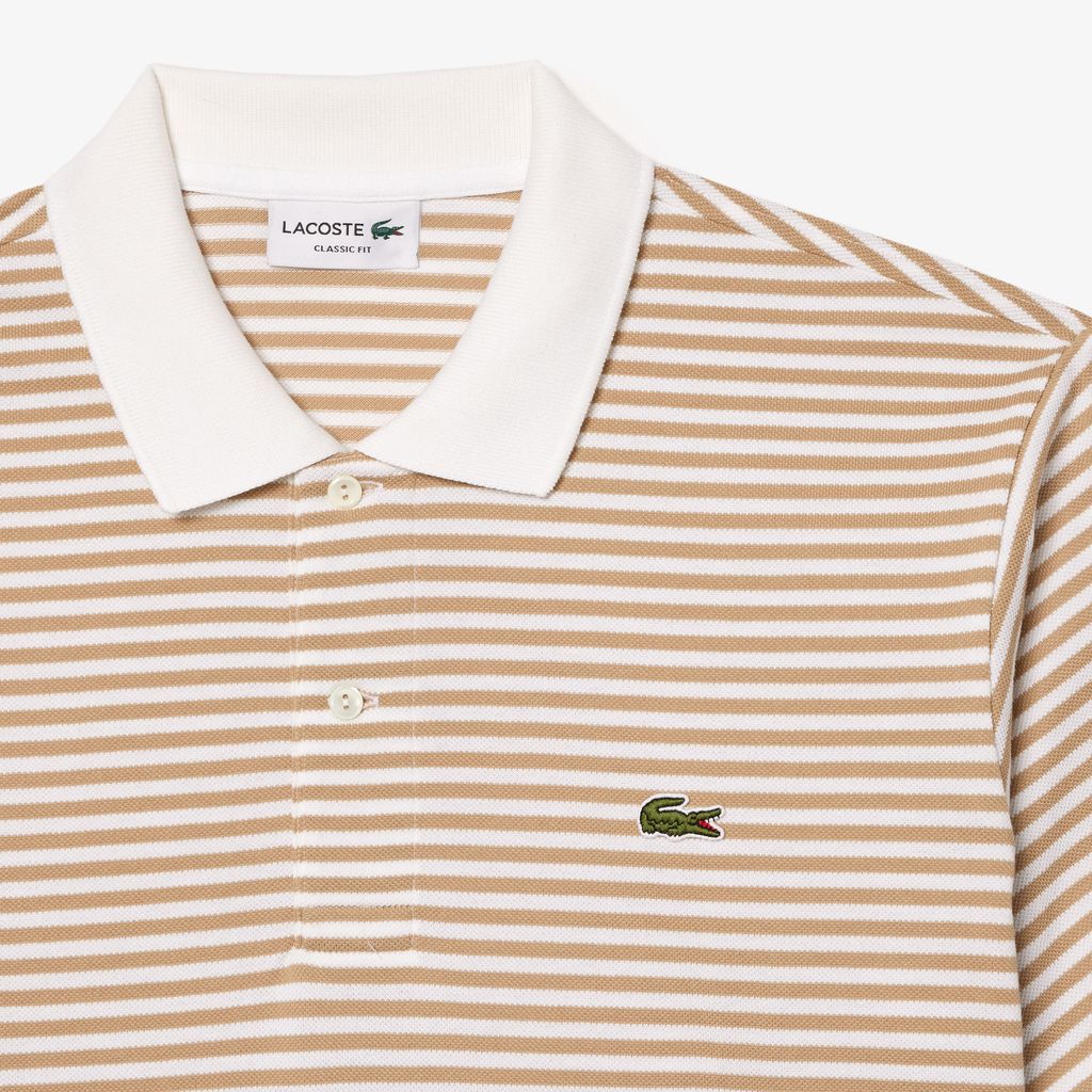 Áo Polo Lacoste Nam Original L.12.12 Sọc Chất Liệu Cotton