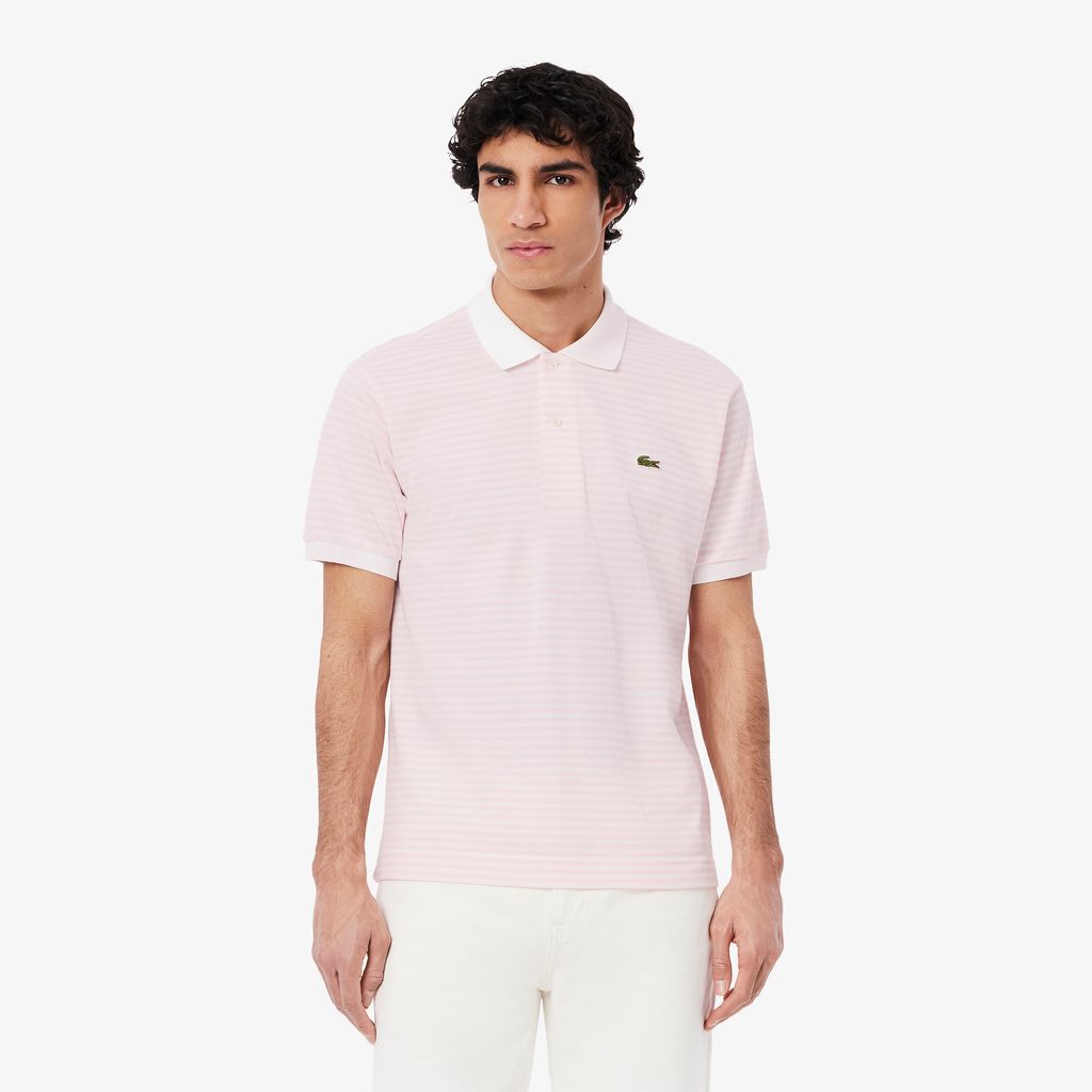 Áo Polo Lacoste Nam Original L.12.12 Sọc Chất Liệu Cotton