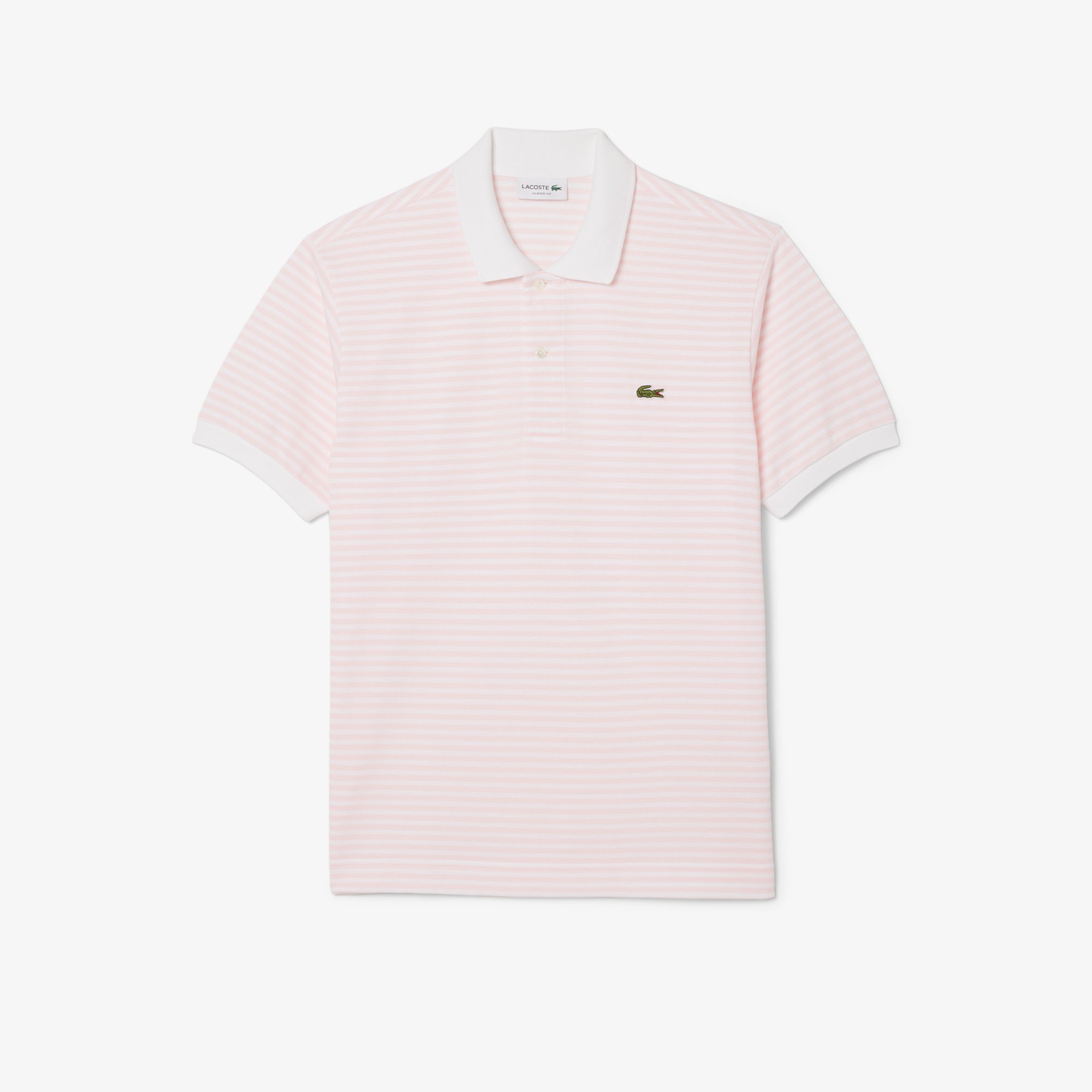 Áo Polo Lacoste Nam Original L.12.12 Sọc Chất Liệu Cotton