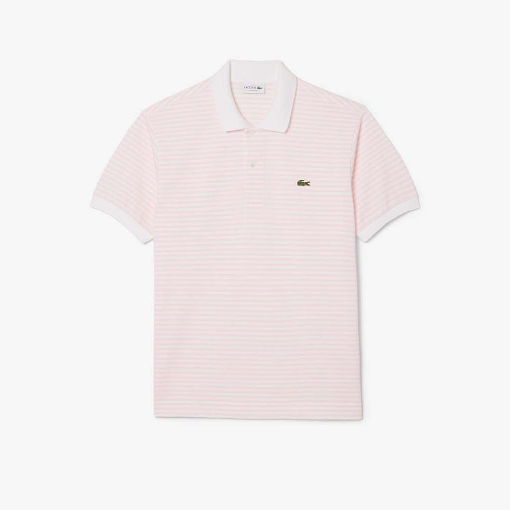 Áo Polo Lacoste Nam Original L.12.12 Sọc Chất Liệu Cotton