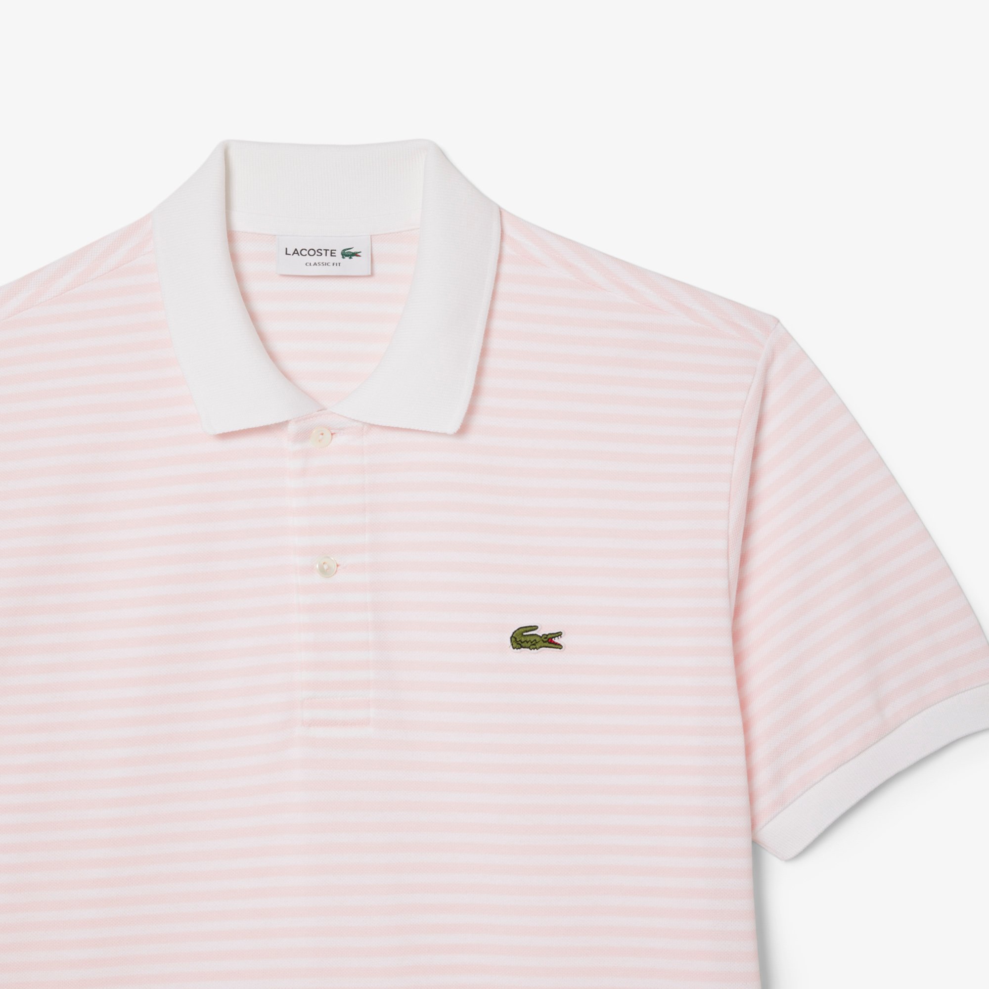 Áo Polo Lacoste Nam Original L.12.12 Sọc Chất Liệu Cotton