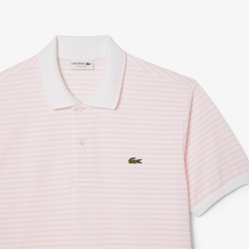Áo Polo Lacoste Nam Original L.12.12 Sọc Chất Liệu Cotton