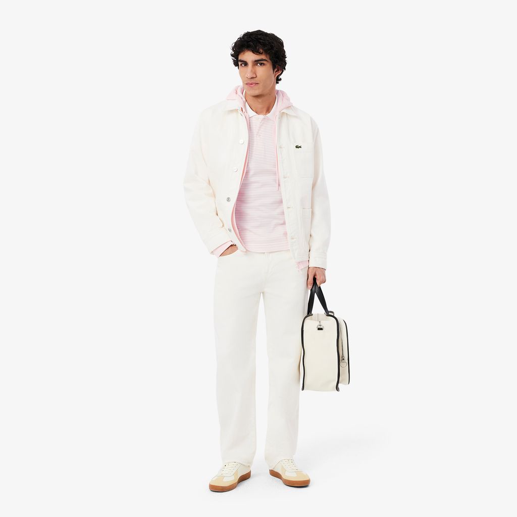Áo Polo Lacoste Nam Original L.12.12 Sọc Chất Liệu Cotton