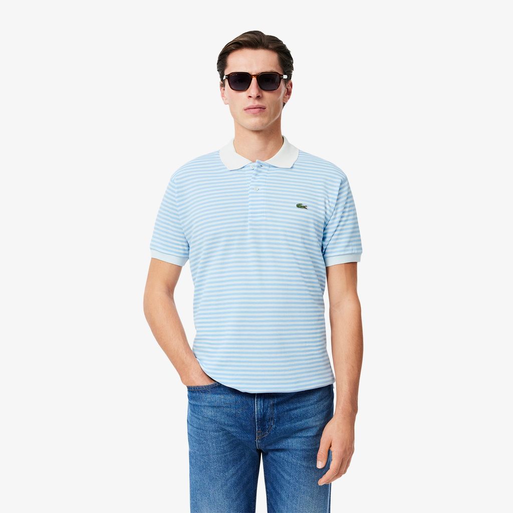 Áo Polo Lacoste Nam Original L.12.12 Sọc Chất Liệu Cotton