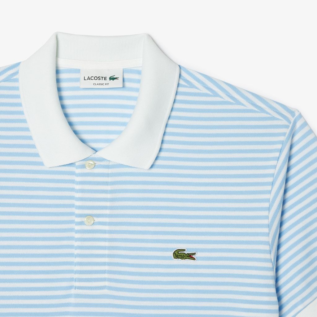 Áo Polo Lacoste Nam Original L.12.12 Sọc Chất Liệu Cotton