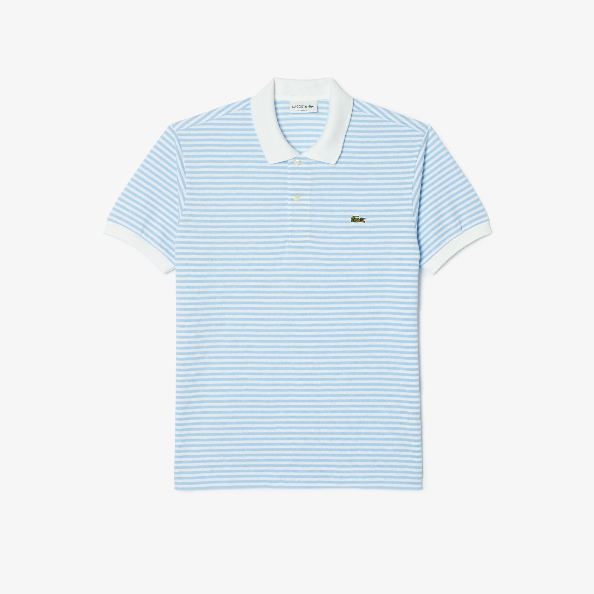 Áo Polo Lacoste Nam Original L.12.12 Sọc Chất Liệu Cotton