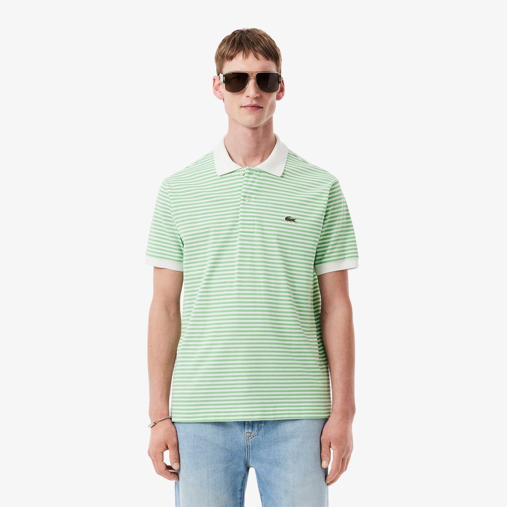 Áo Polo Lacoste Nam Original L.12.12 Sọc Chất Liệu Cotton