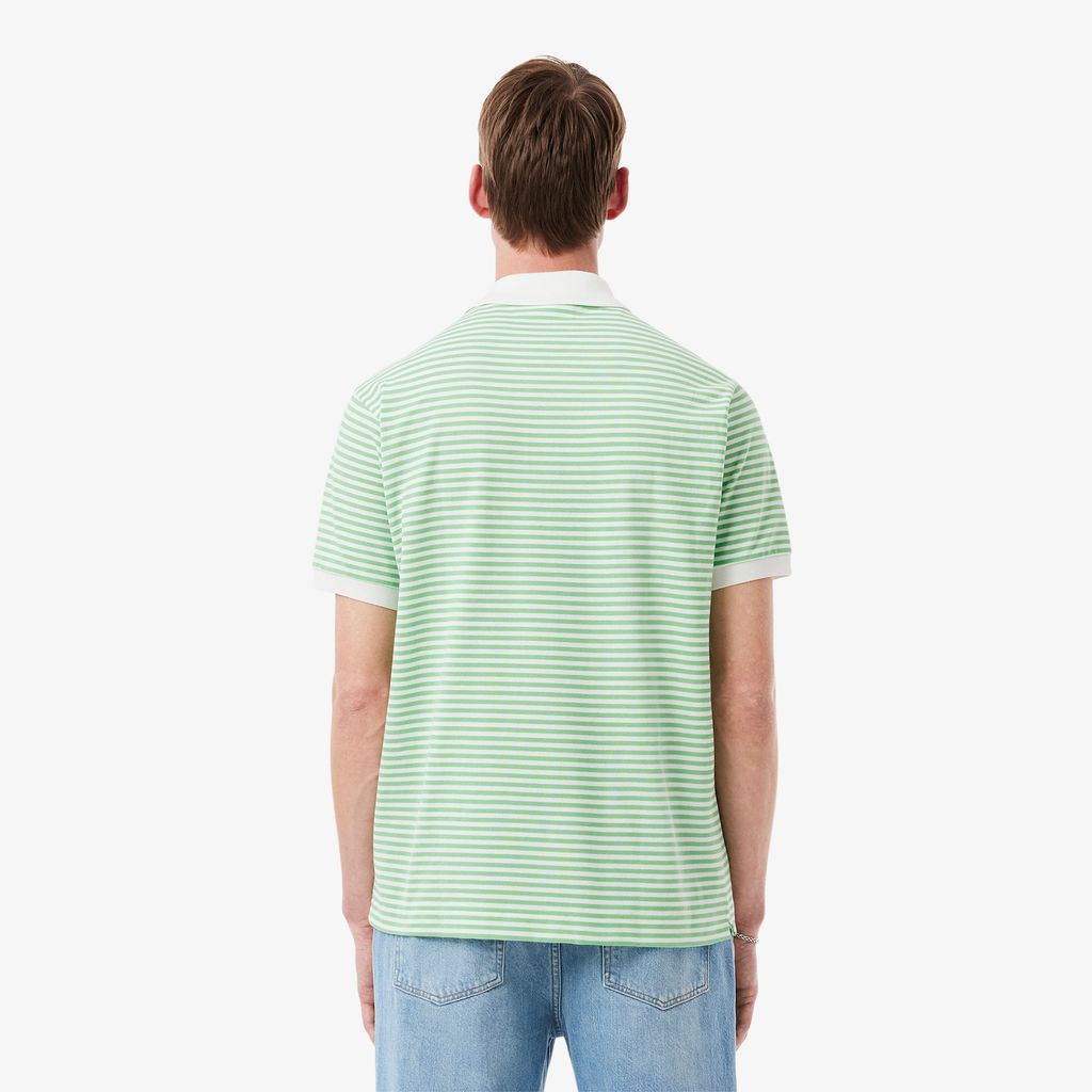 Áo Polo Lacoste Nam Original L.12.12 Sọc Chất Liệu Cotton