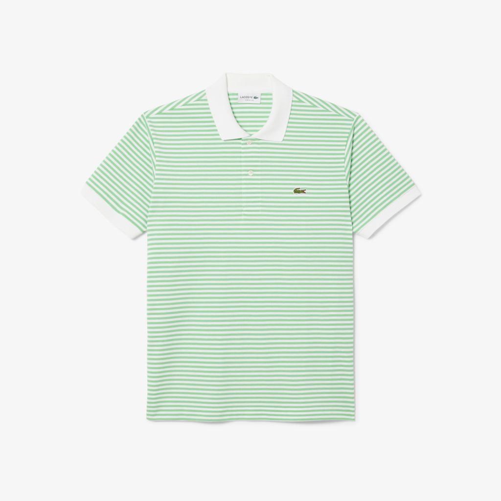 Áo Polo Lacoste Nam Original L.12.12 Sọc Chất Liệu Cotton