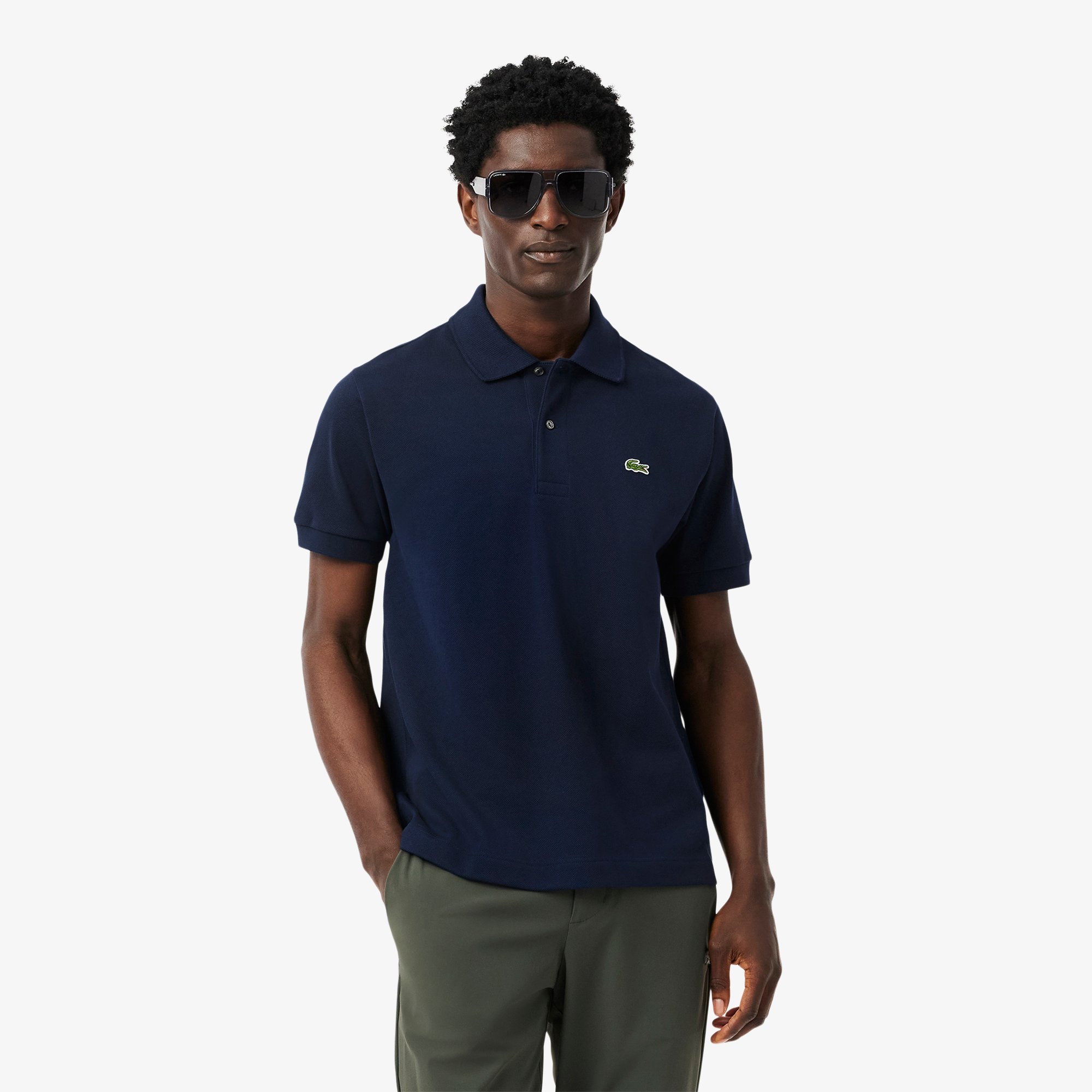 Áo Polo Lacoste Nam L.12.12 Dáng Cổ Điển Chất Liệu Piqué Dày