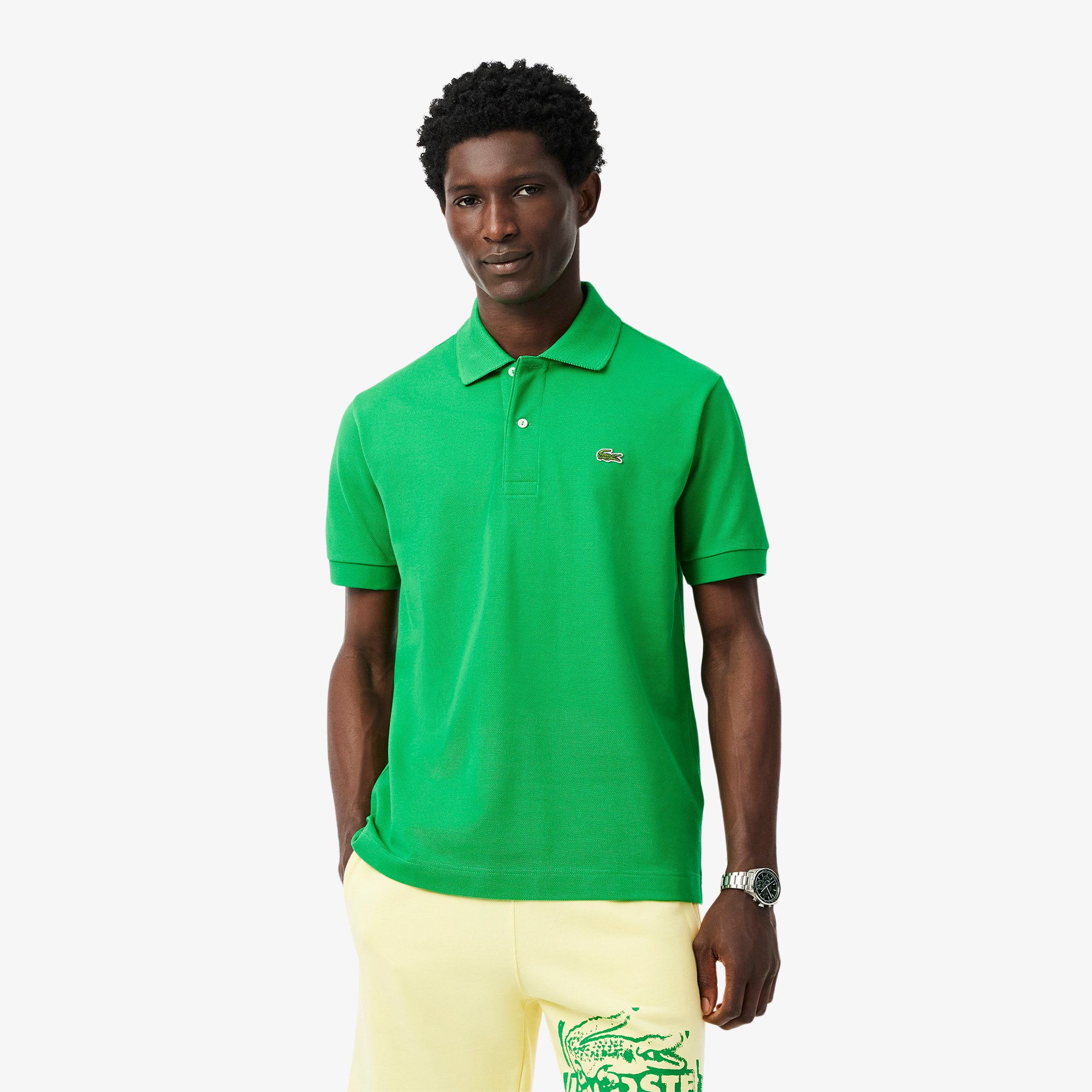 Áo Polo Lacoste Nam L.12.12 Dáng Cổ Điển Chất Liệu Piqué Dày