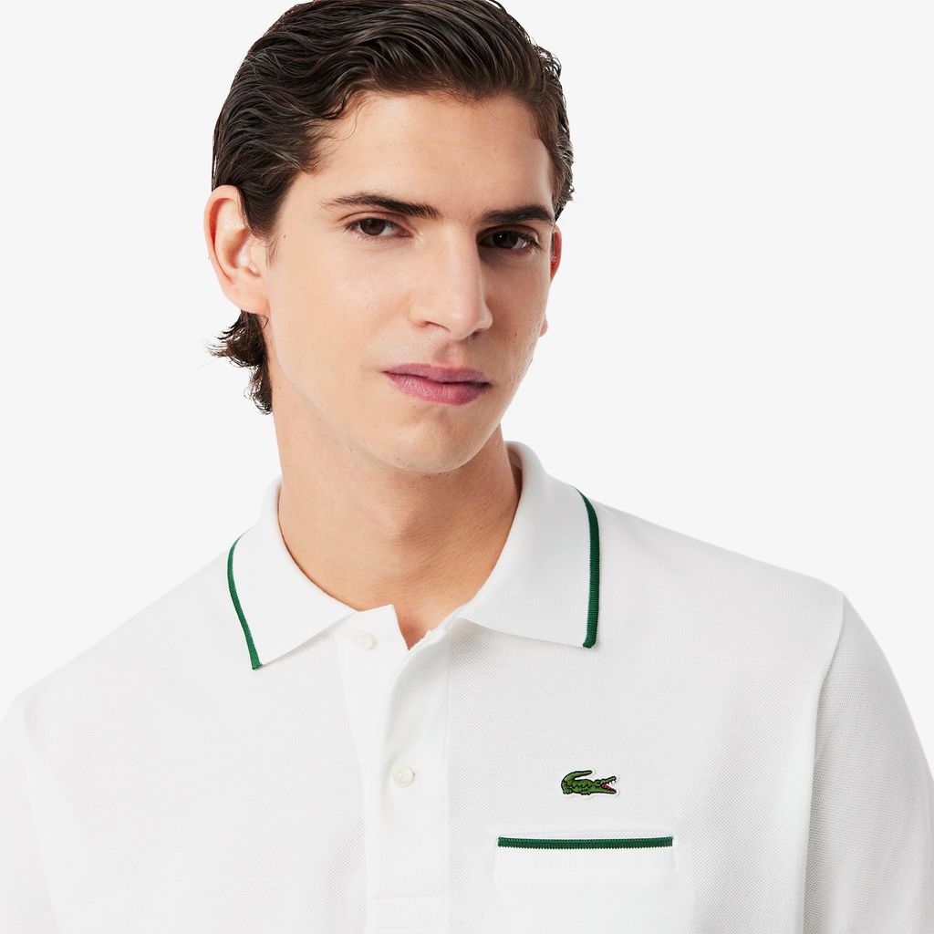 Áo Polo Lacoste Nam L.12.12 Dáng Cổ Điển Có Túi Nổi Bật