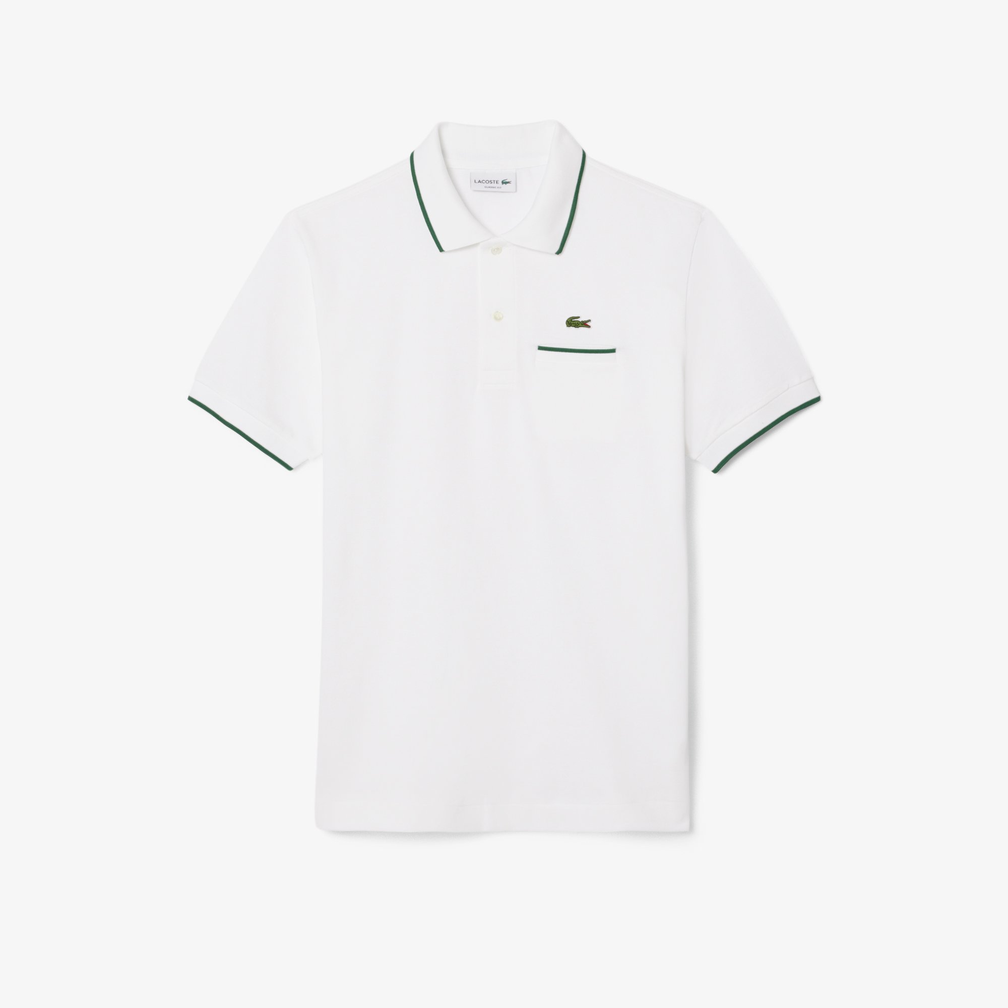 Áo Polo Lacoste Nam L.12.12 Dáng Cổ Điển Có Túi Nổi Bật