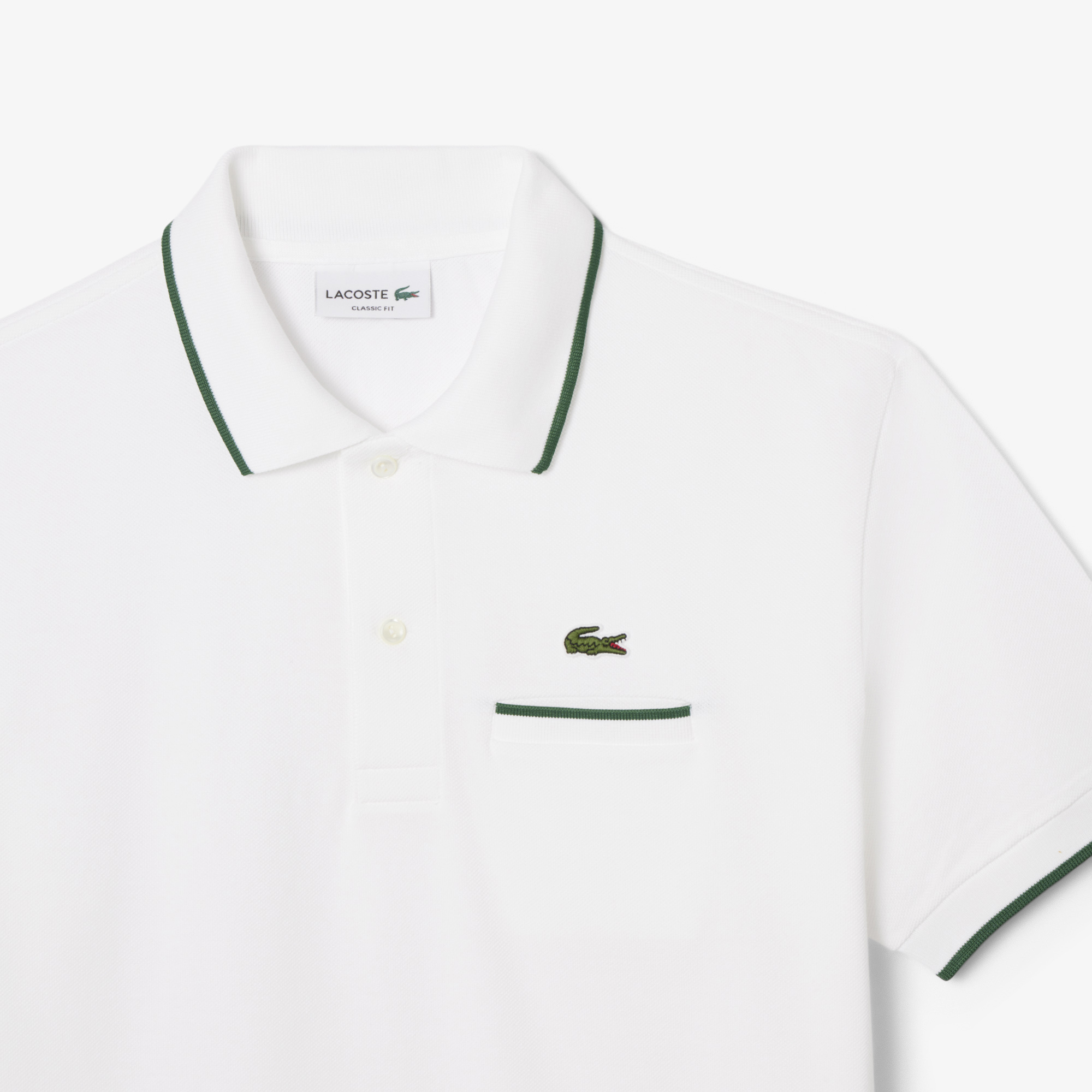 Áo Polo Lacoste Nam L.12.12 Dáng Cổ Điển Có Túi Nổi Bật