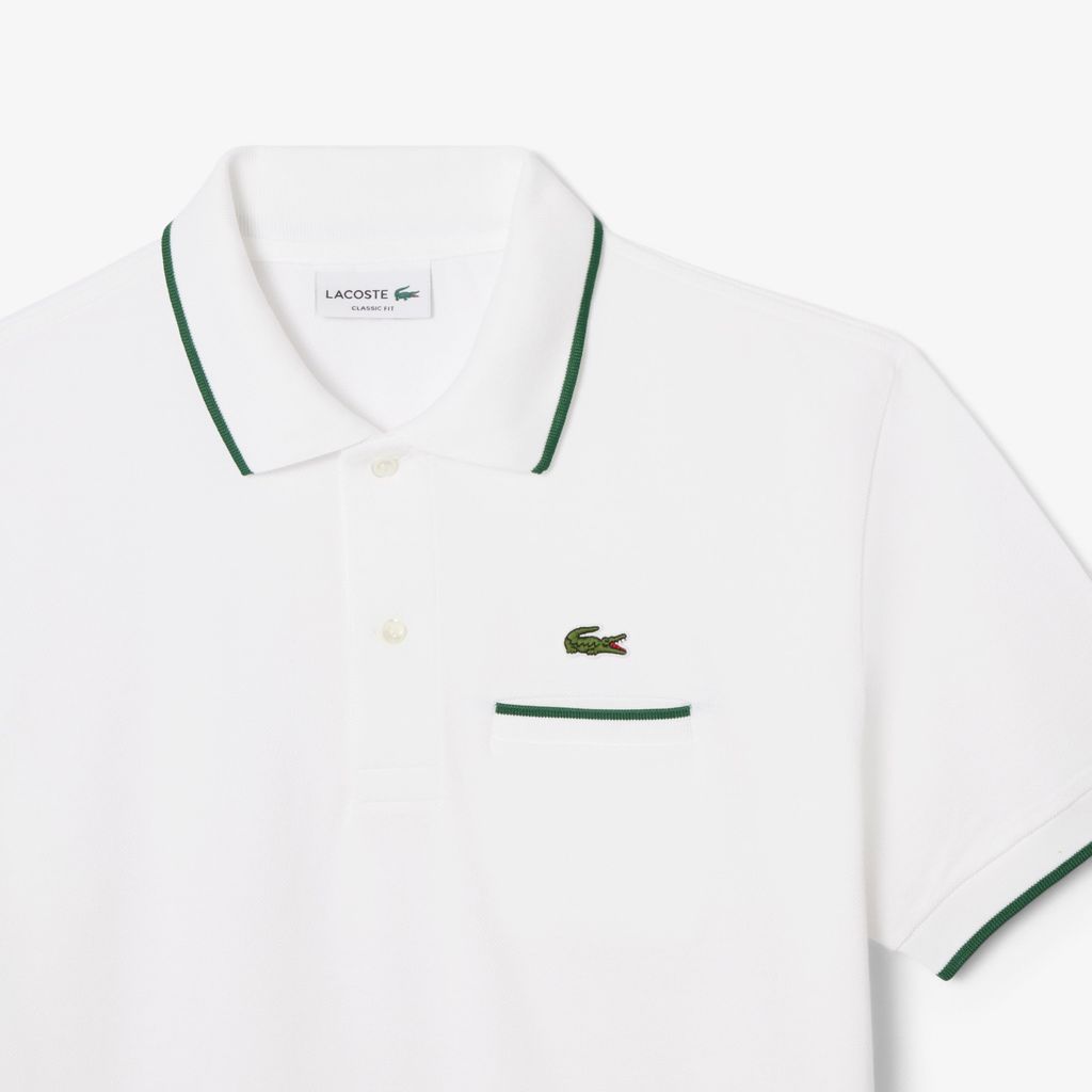 Áo Polo Lacoste Nam L.12.12 Dáng Cổ Điển Có Túi Nổi Bật