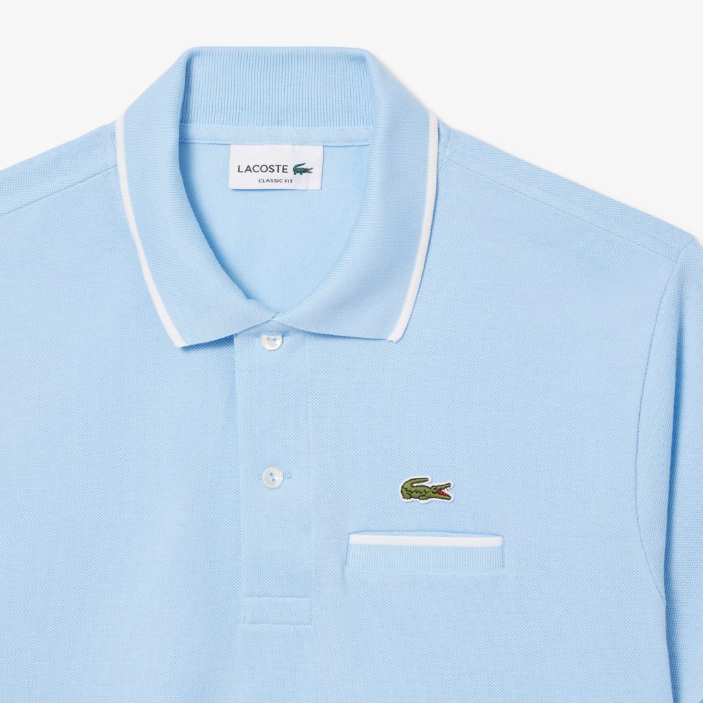 Áo Polo Lacoste Nam L.12.12 Dáng Cổ Điển Có Túi Nổi Bật