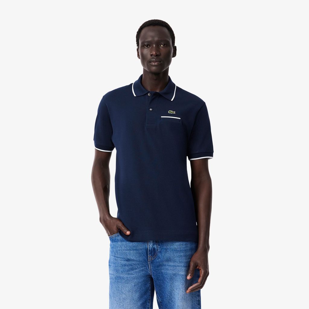 Áo Polo Lacoste Nam L.12.12 Dáng Cổ Điển Có Túi Nổi Bật