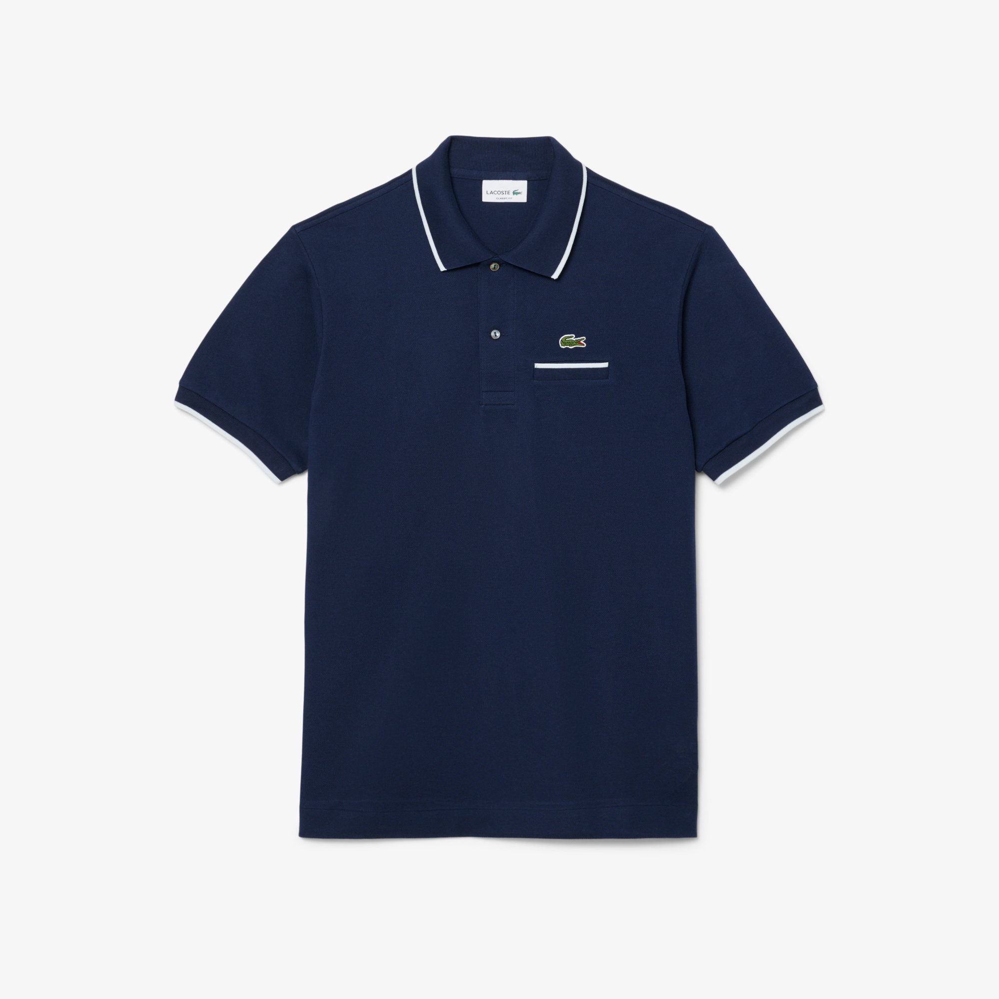 Áo Polo Lacoste Nam L.12.12 Dáng Cổ Điển Có Túi Nổi Bật