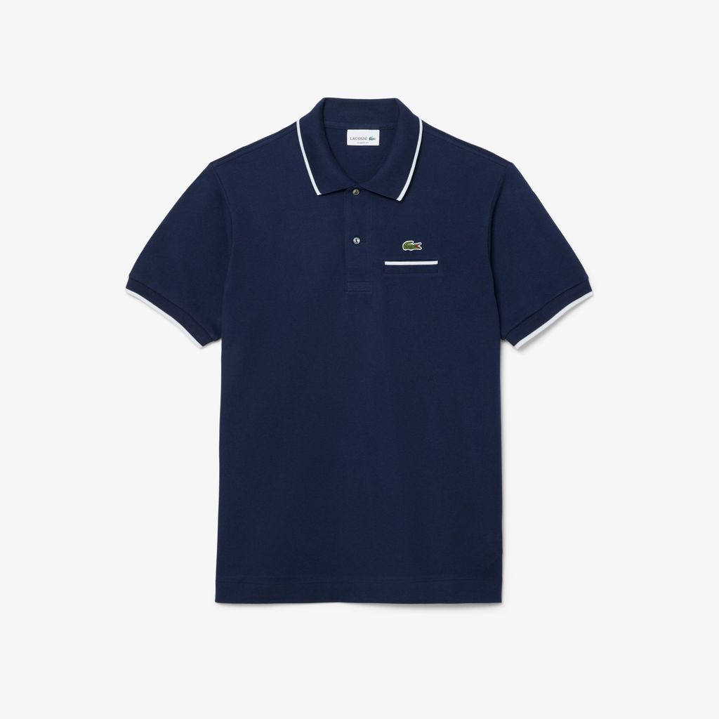 Áo Polo Lacoste Nam L.12.12 Dáng Cổ Điển Có Túi Nổi Bật