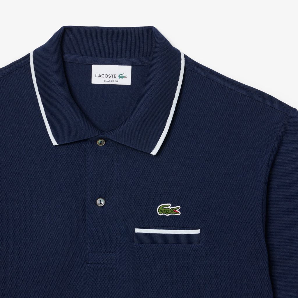 Áo Polo Lacoste Nam L.12.12 Dáng Cổ Điển Có Túi Nổi Bật