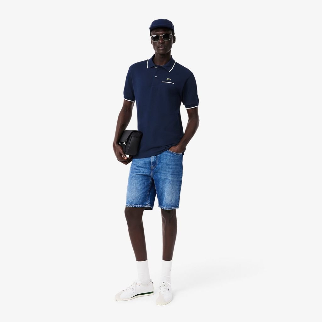 Áo Polo Lacoste Nam L.12.12 Dáng Cổ Điển Có Túi Nổi Bật