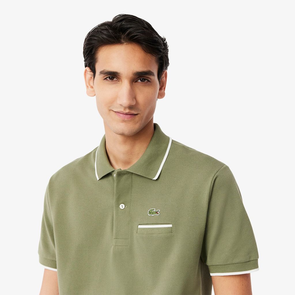 Áo Polo Lacoste Nam L.12.12 Dáng Cổ Điển Có Túi Nổi Bật