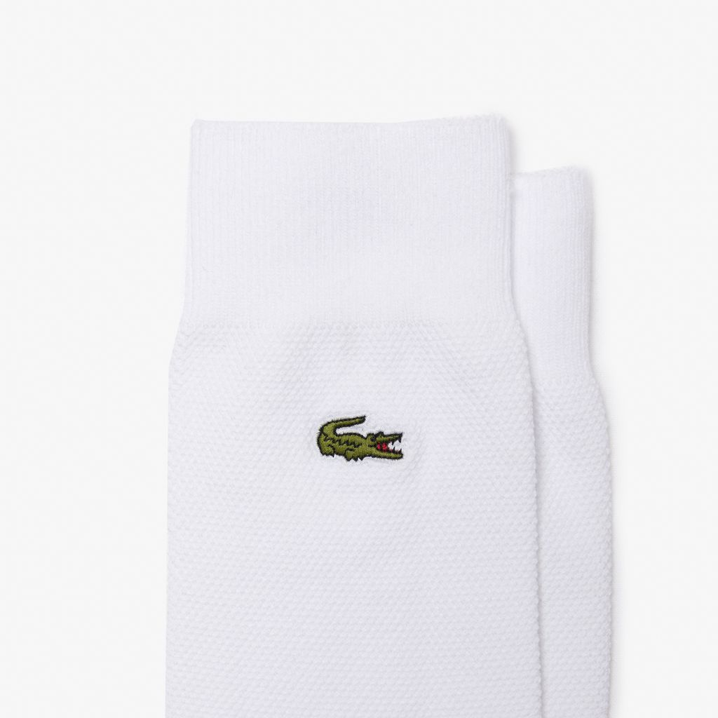 Bộ 3 Đôi Tất Lacoste Unisex Cổ Cao Chất Liệu Cotton Piqué
