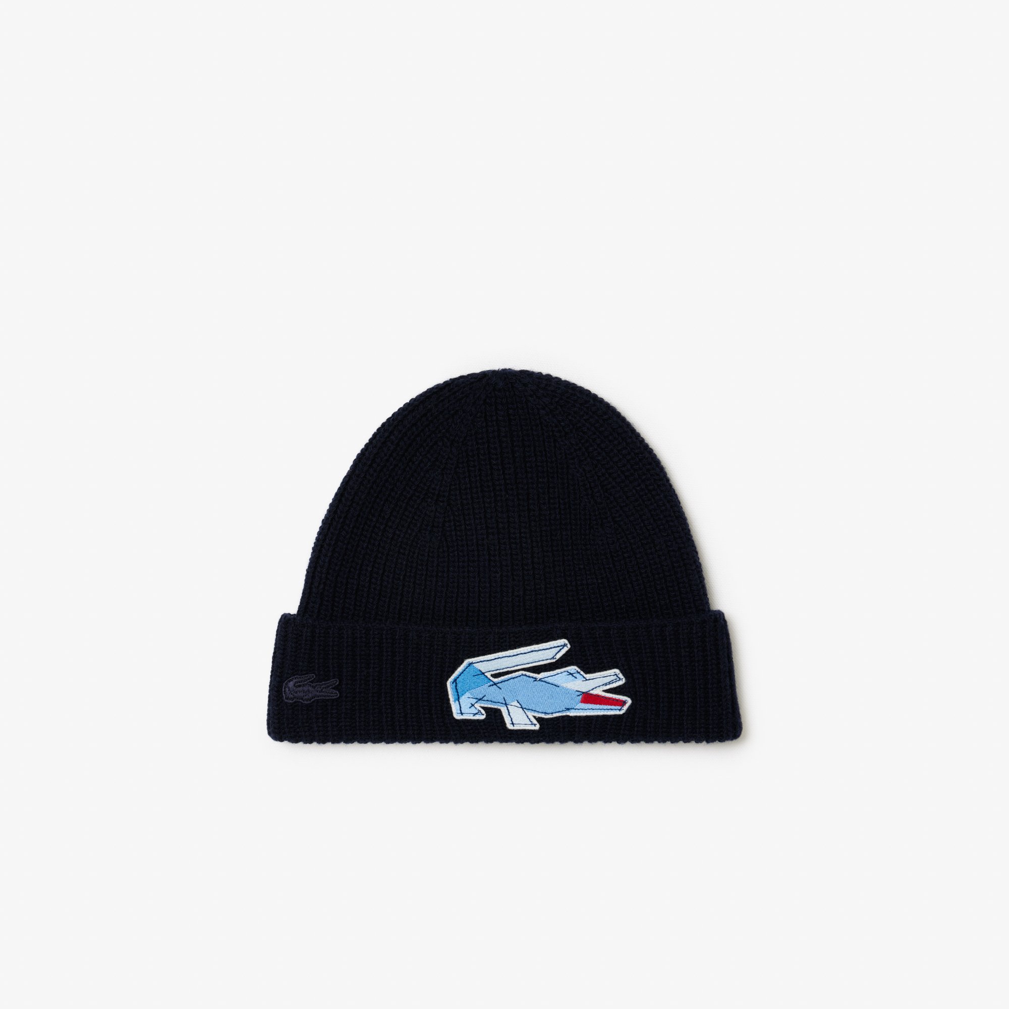 Mũ Len Lacoste Unisex Có Sọc Họa Tiết Cá Sấu