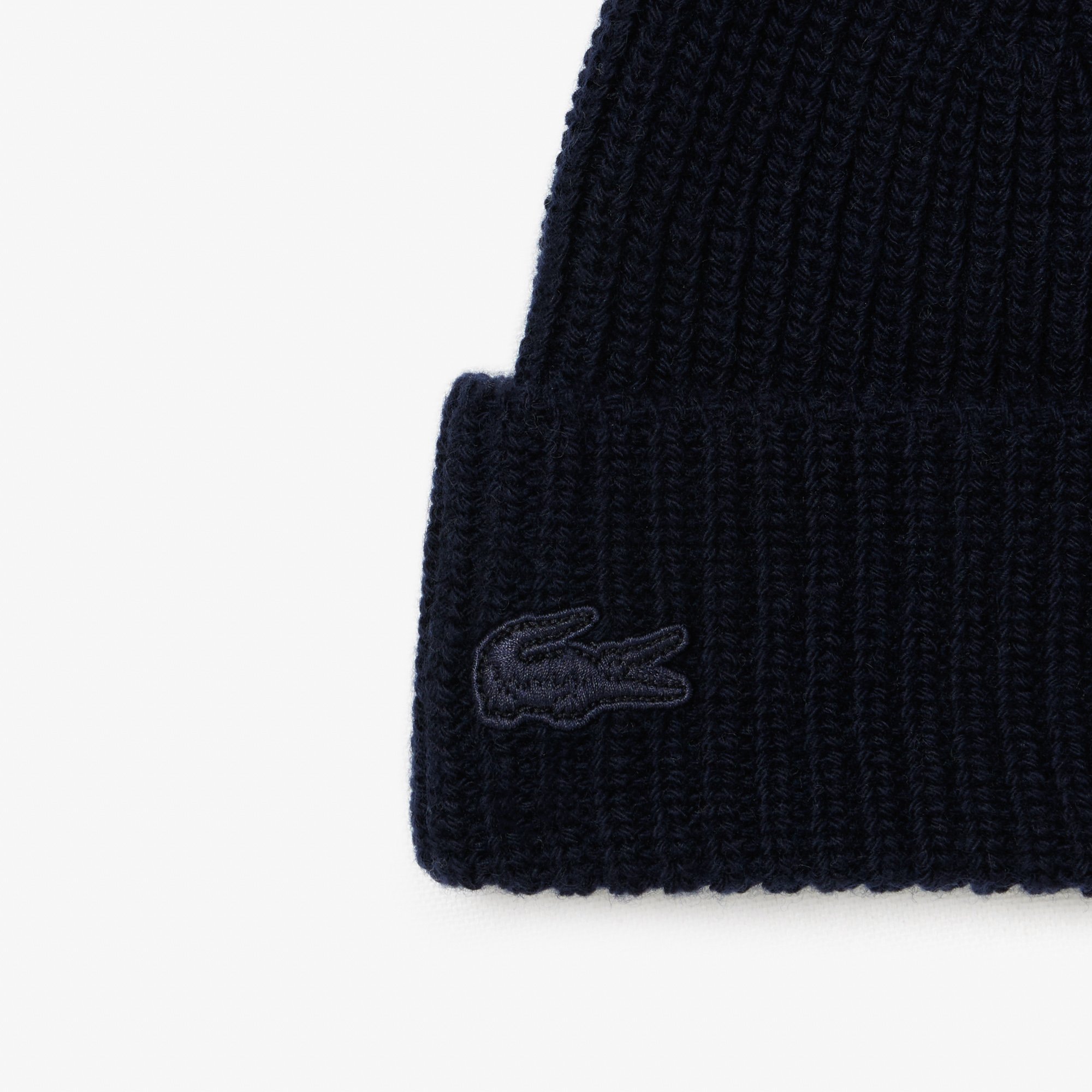 Mũ Len Lacoste Unisex Có Sọc Họa Tiết Cá Sấu