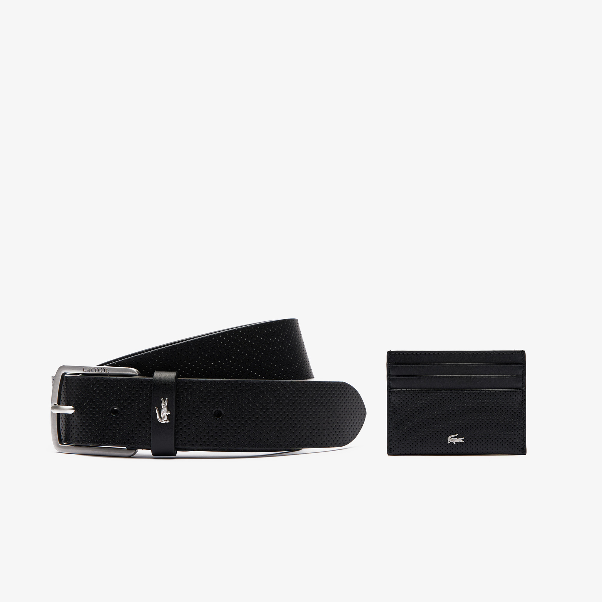 Bộ Quà Tặng Dây Lưng Lacoste Nam Và Ví Đựng Thẻ
