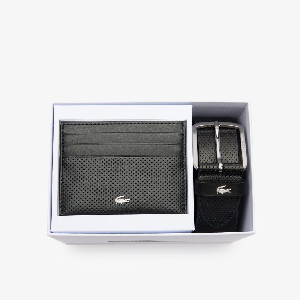 Bộ Quà Tặng Dây Lưng Lacoste Nam Và Ví Đựng Thẻ