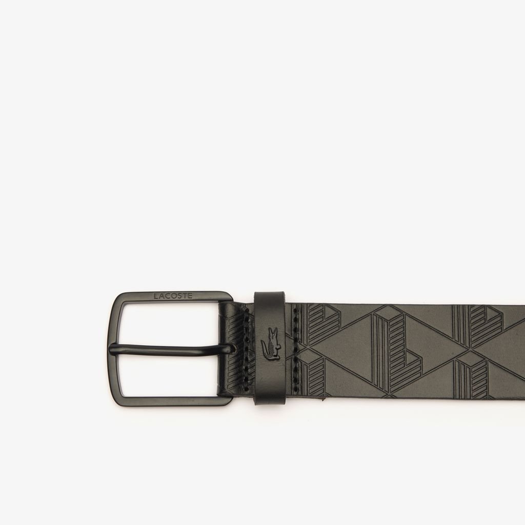 Dây Lưng Lacoste Nam Họa Tiết Monogram Chất Liệu Da