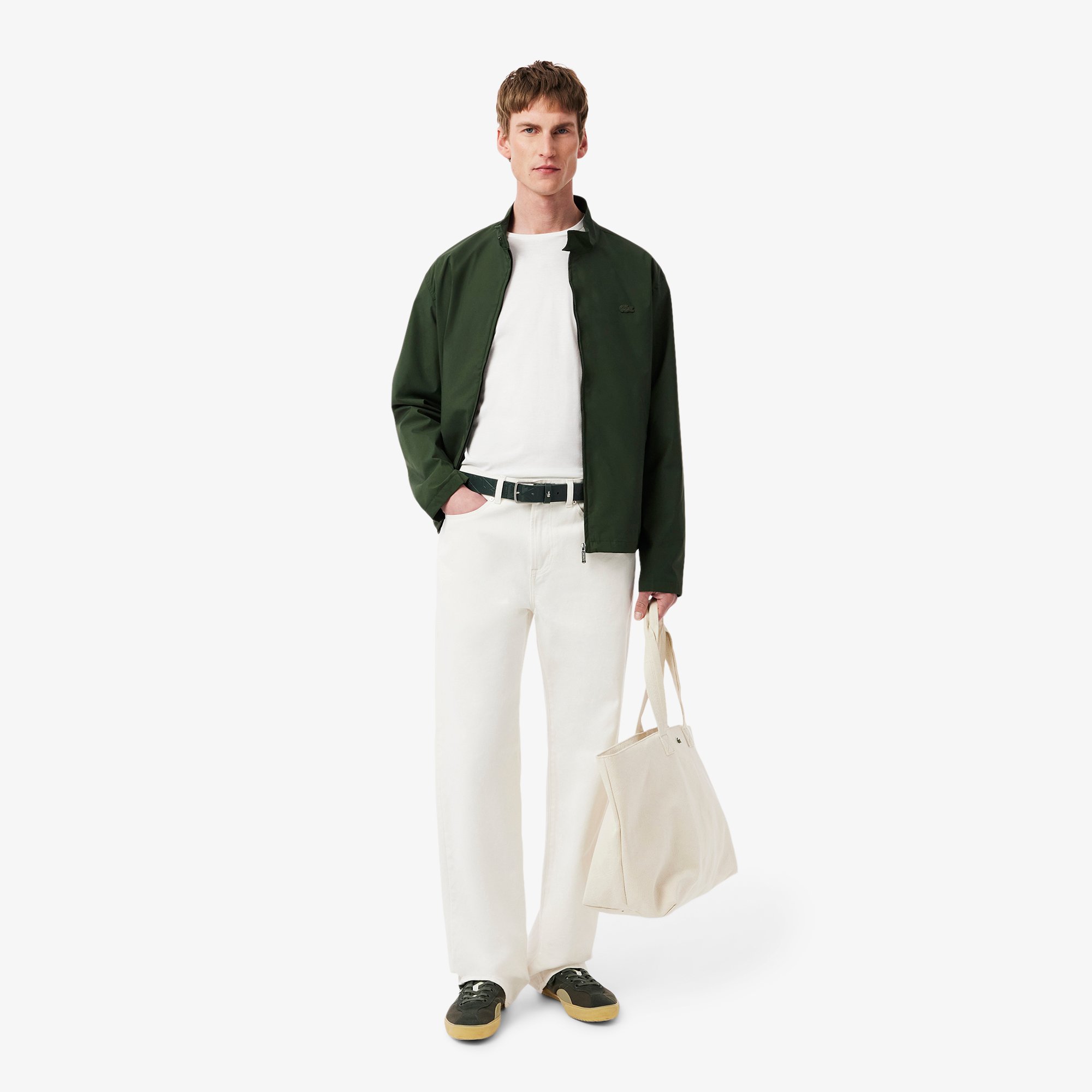 Dây Lưng Lacoste Nam Họa Tiết Monogram Chất Liệu Da