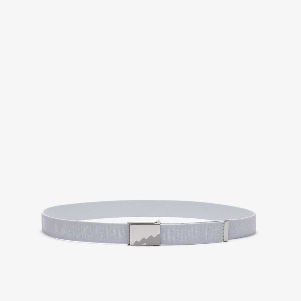 Dây Lưng Lacoste Nam Lacoste Chất Liệu Jacquard Khóa Khắc Tên Thương Hiệu