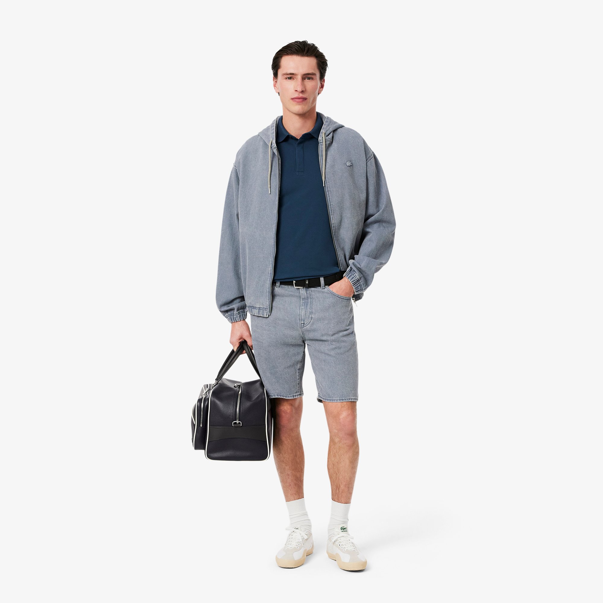 Dây Lưng Lacoste Nam Chất Liệu Canvas Co Giãn