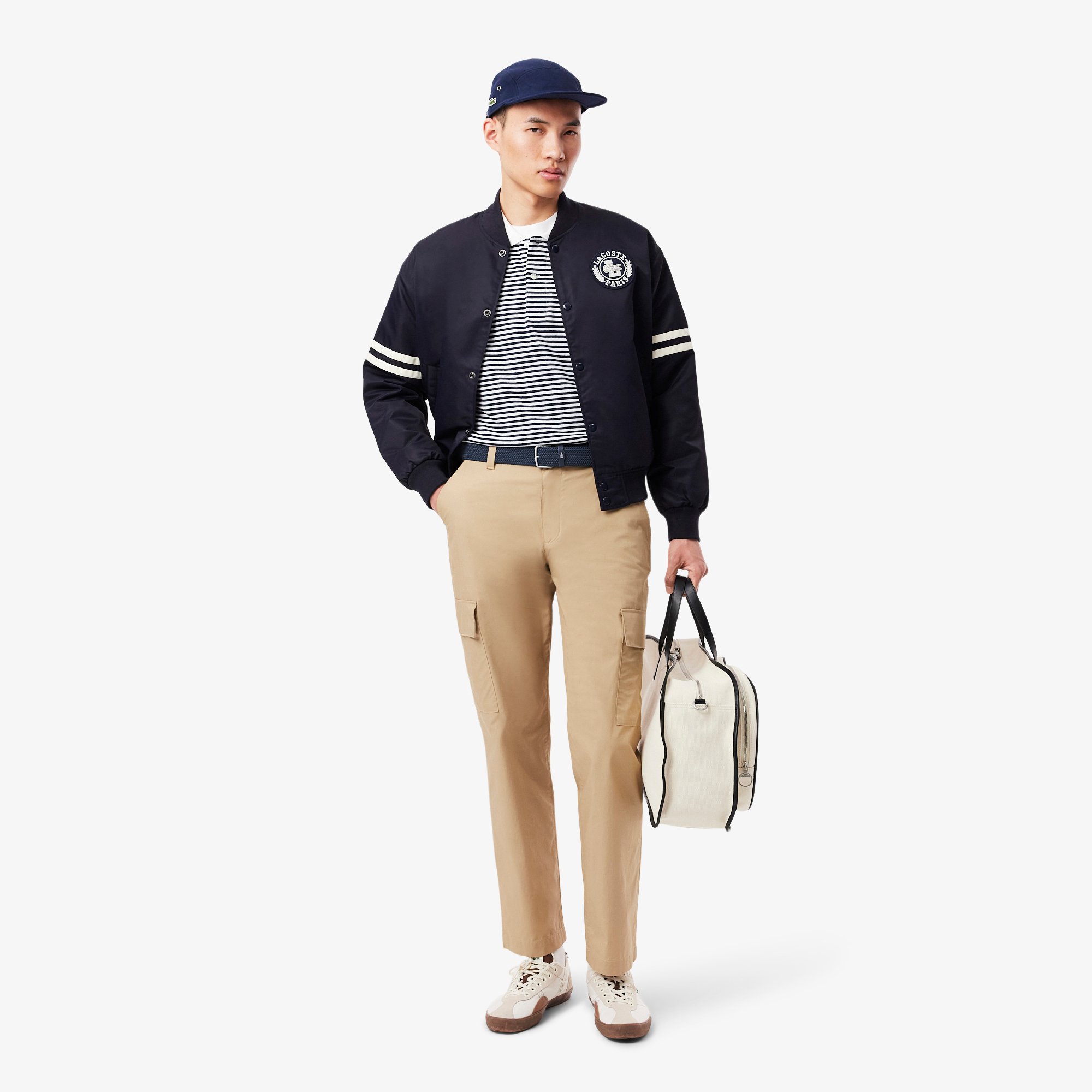 Dây Lưng Lacoste Nam Chất Liệu Canvas Co Giãn