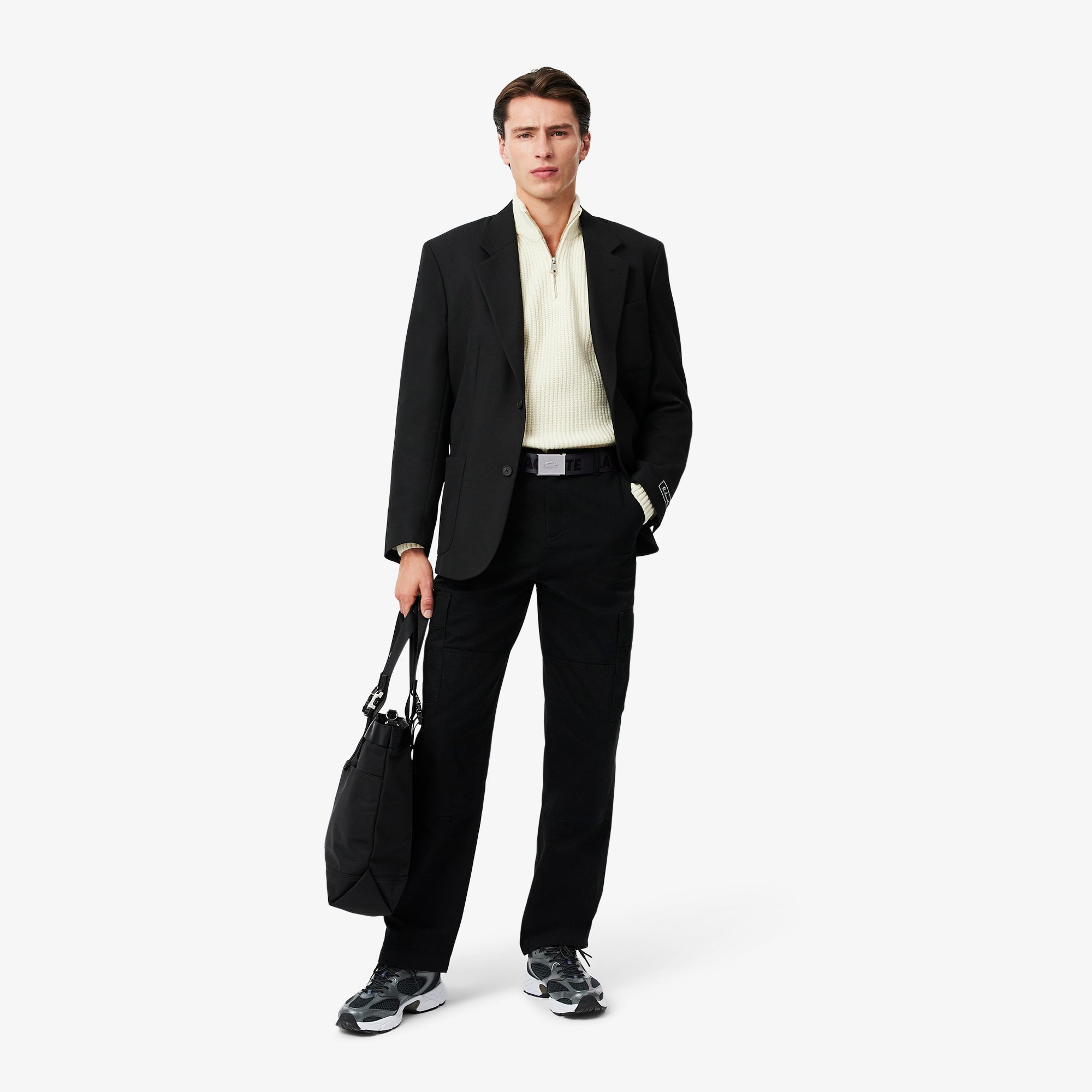 Dây Lưng Lacoste Nam Chất Liệu Jacquard