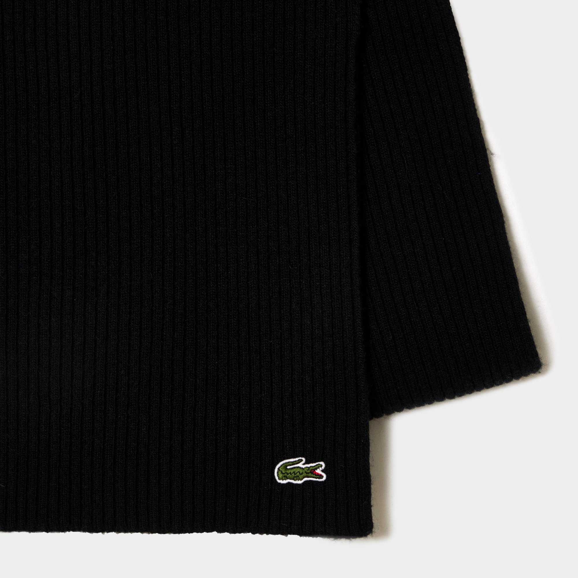 Khăn Choàng Lacoste Unisex Chất Liệu Len Có Sọc Nổi