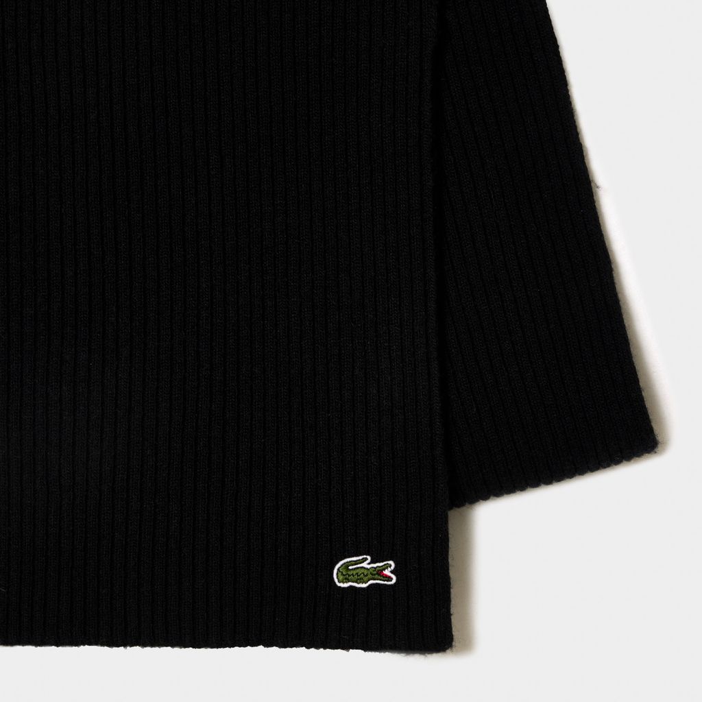 Khăn Choàng Lacoste Unisex Chất Liệu Len Có Sọc Nổi