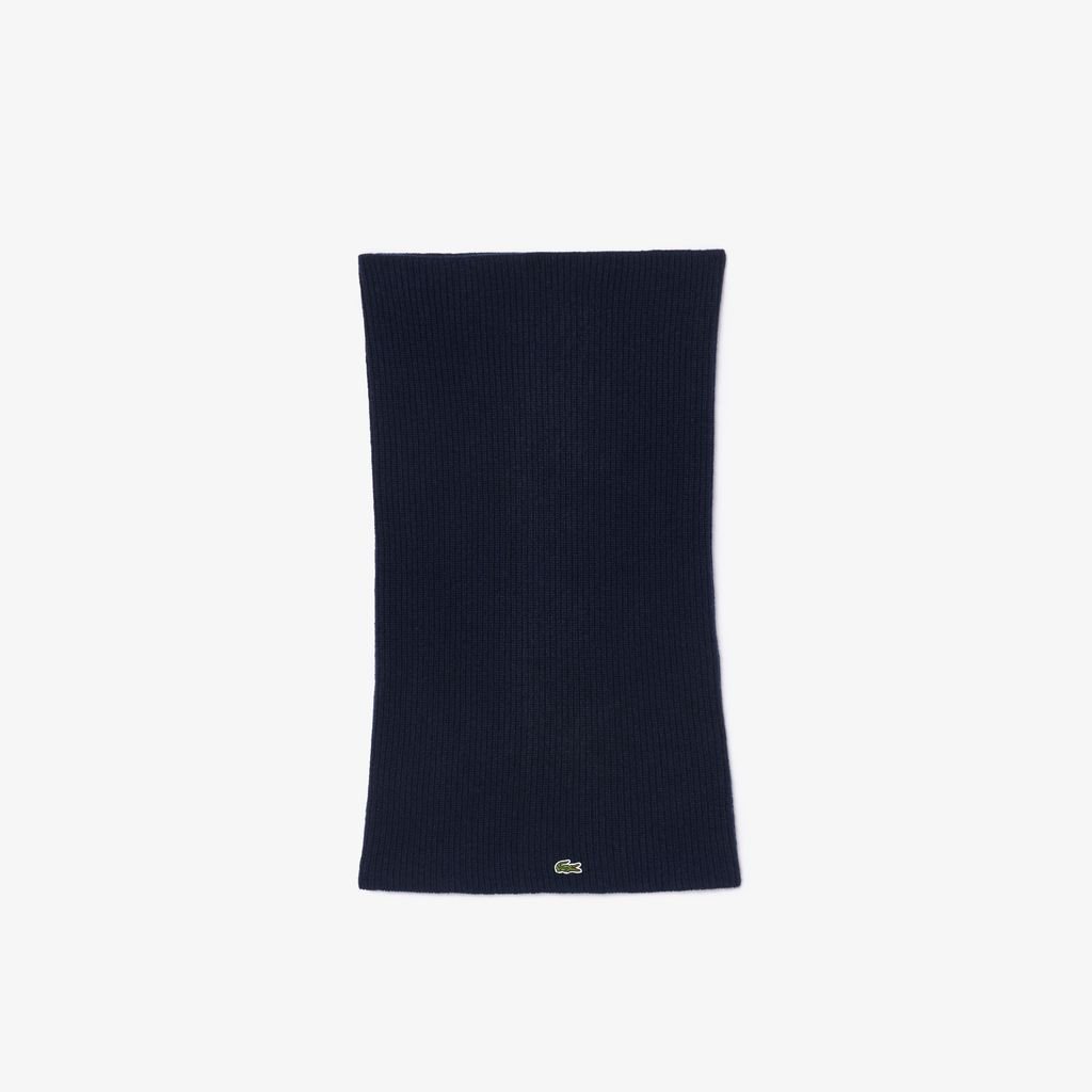Khăn Choàng Lacoste Nữ Chất Liệu Len Cashmere Dệt Kim Có Sọc
