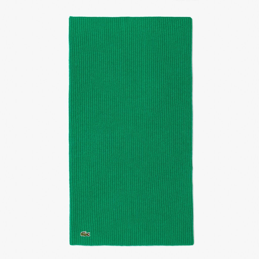 Khăn Choàng Lacoste Nữ Chất Liệu Len Cashmere Dệt Kim Có Sọc