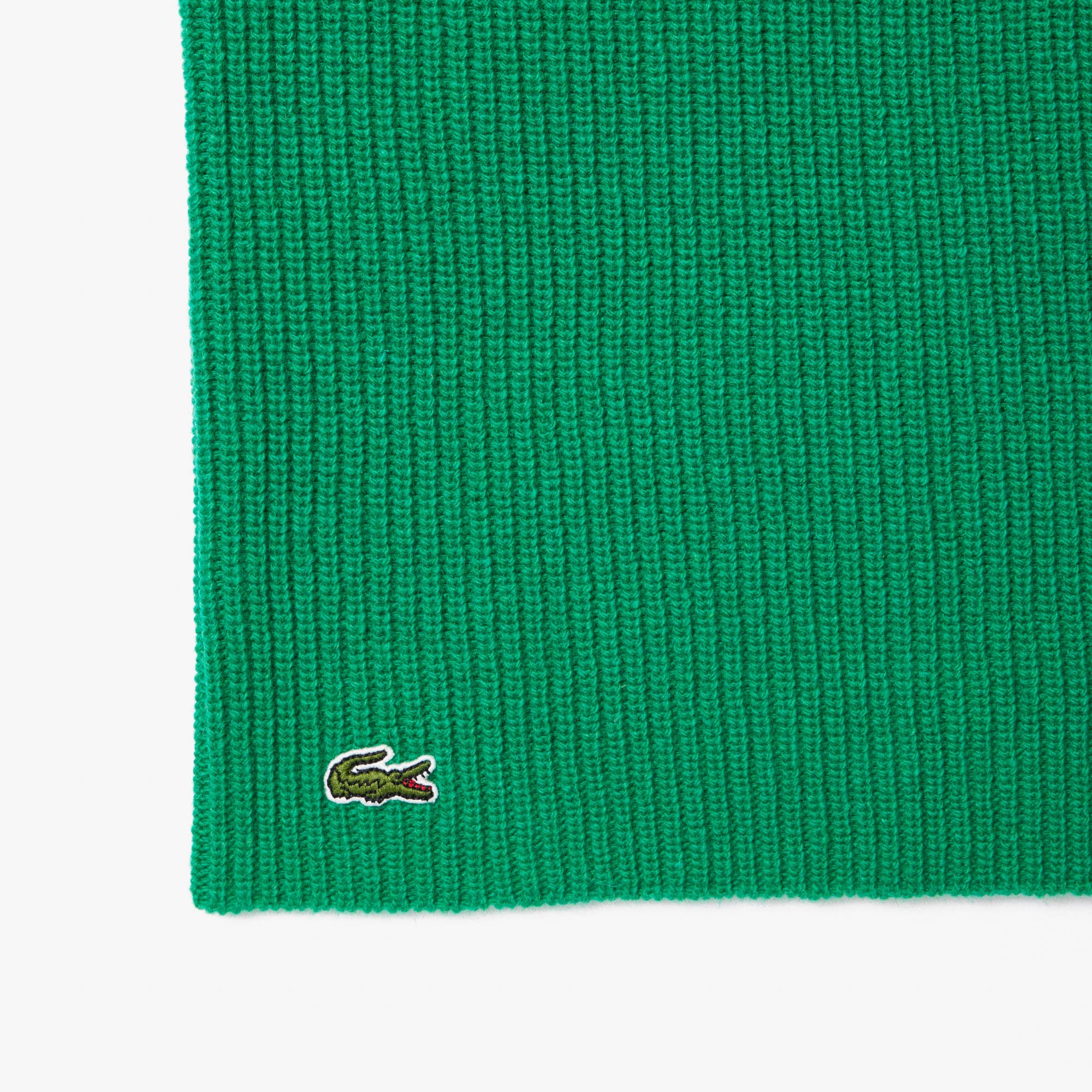 Khăn Choàng Lacoste Nữ Chất Liệu Len Cashmere Dệt Kim Có Sọc
