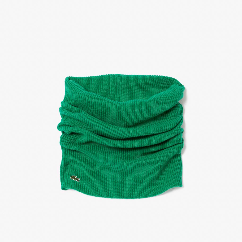 Khăn Choàng Lacoste Nữ Chất Liệu Len Cashmere Dệt Kim Có Sọc