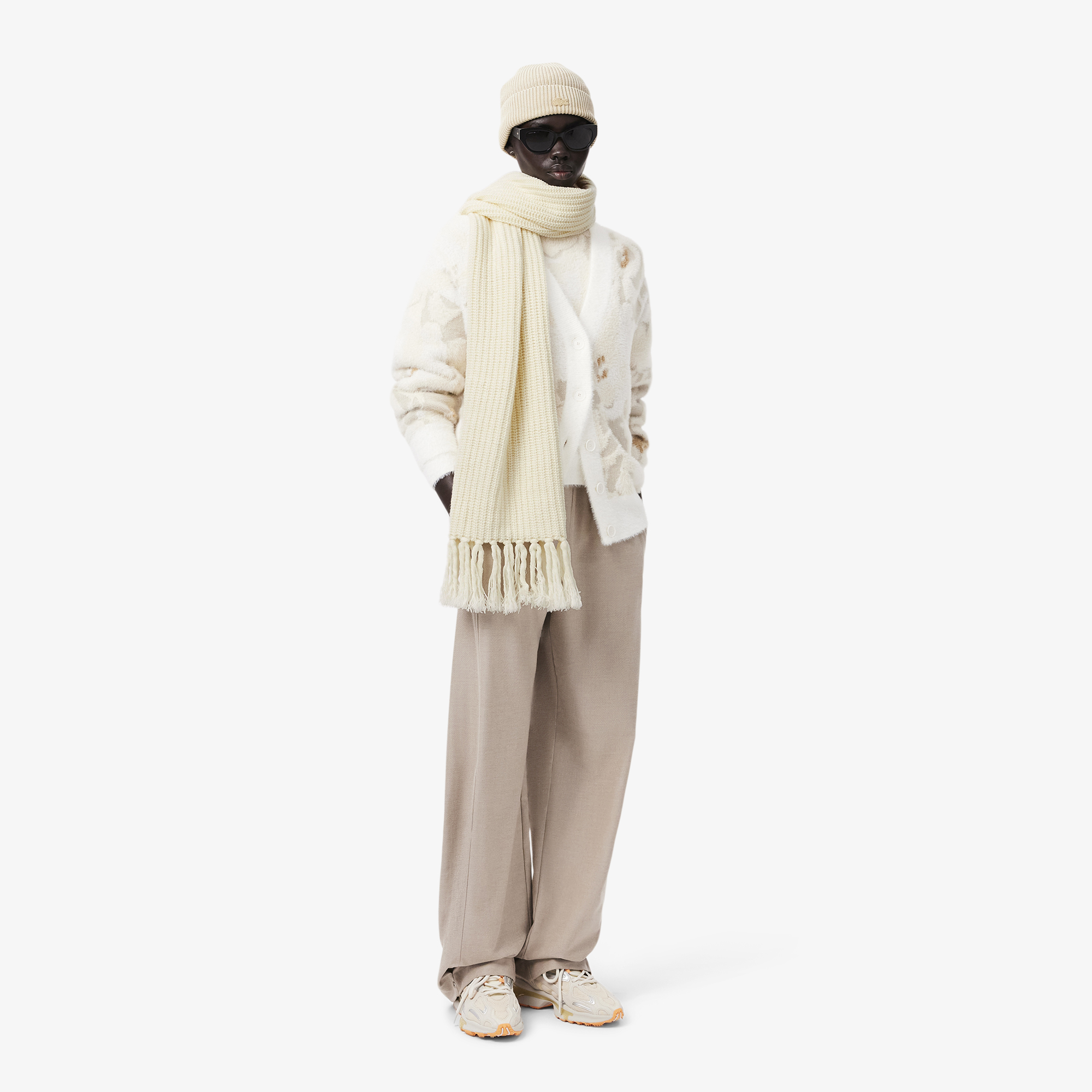 Khăn Len Choàng Lacoste Nữ