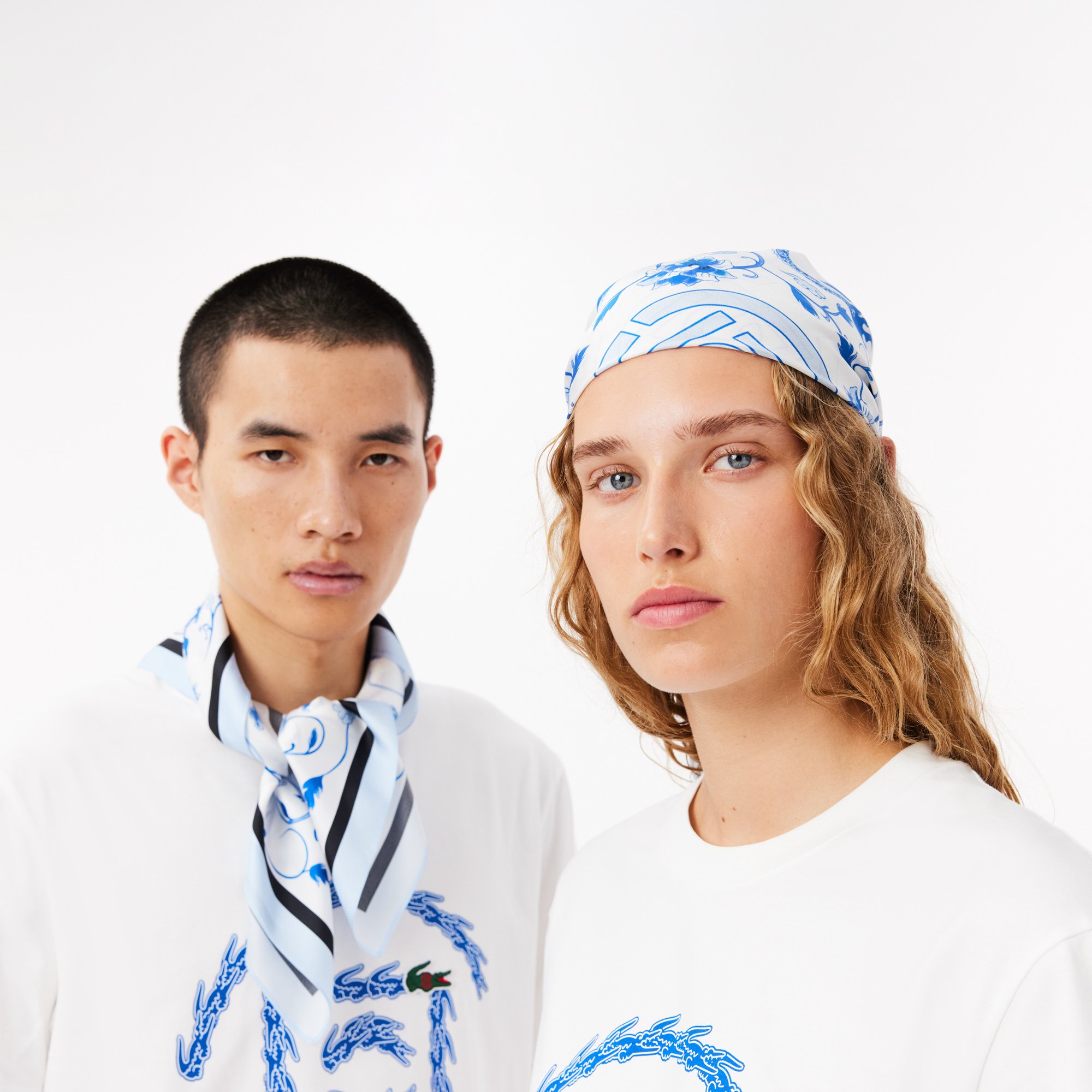 Khăn Choàng Lụa Lacoste Nam Lacoste x Clot