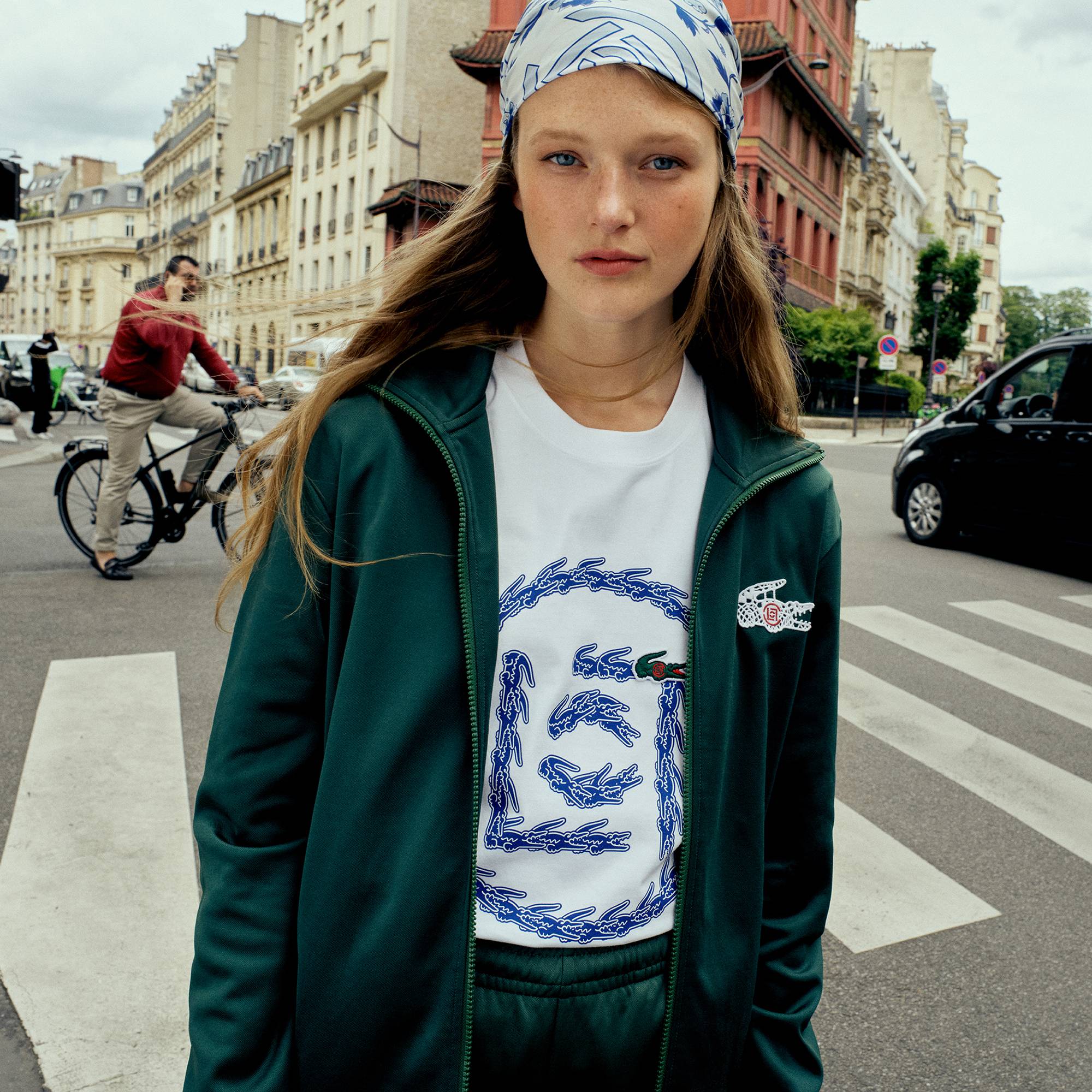 Khăn Choàng Lụa Lacoste Nam Lacoste x Clot