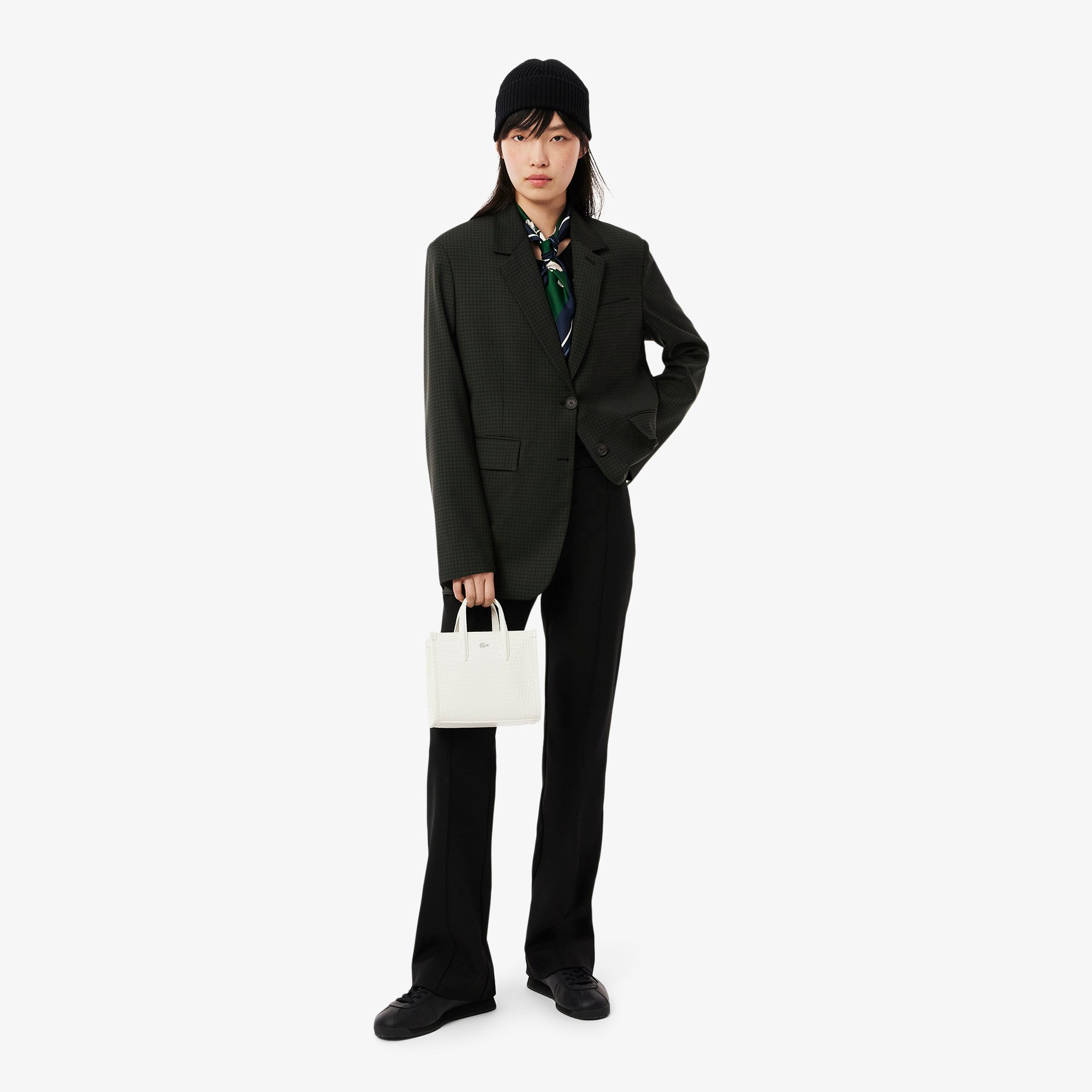 Khăn Lụa Lacoste Nữ Chất Liệu Nhẹ Họa Tiết In